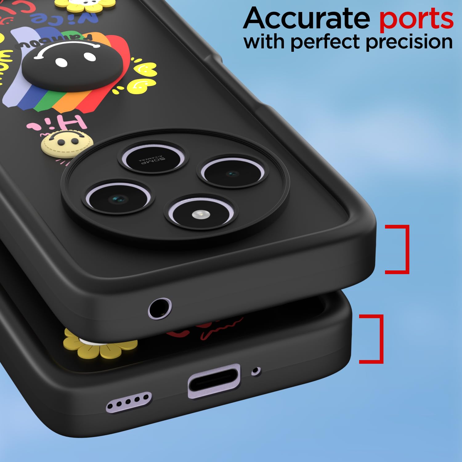 Pikkme black phone cover for Redmi A4/14C/Poco C75 5G – photo 4