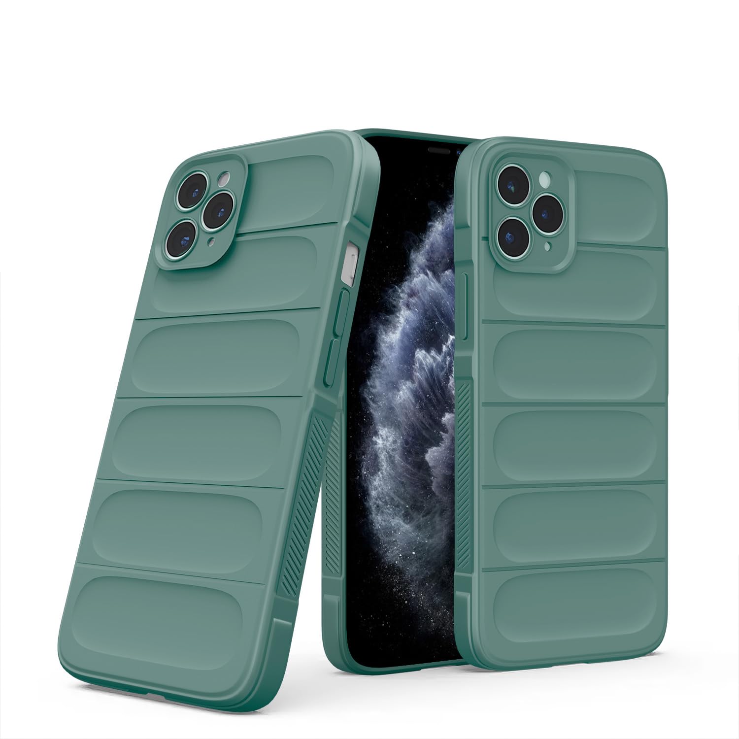 Green Liquid Silicone mobile back cover for iPhone 11 Pro – Pikkme