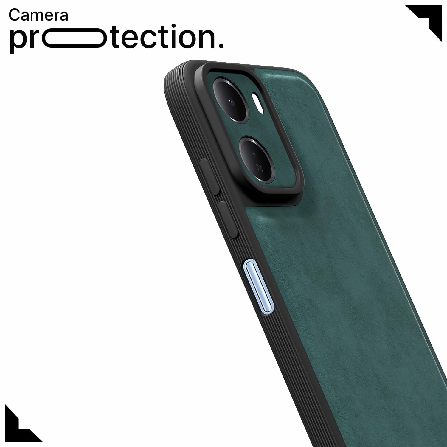 Green Leather back cover for Redmi 15A 5G – Pikkme – photo 5