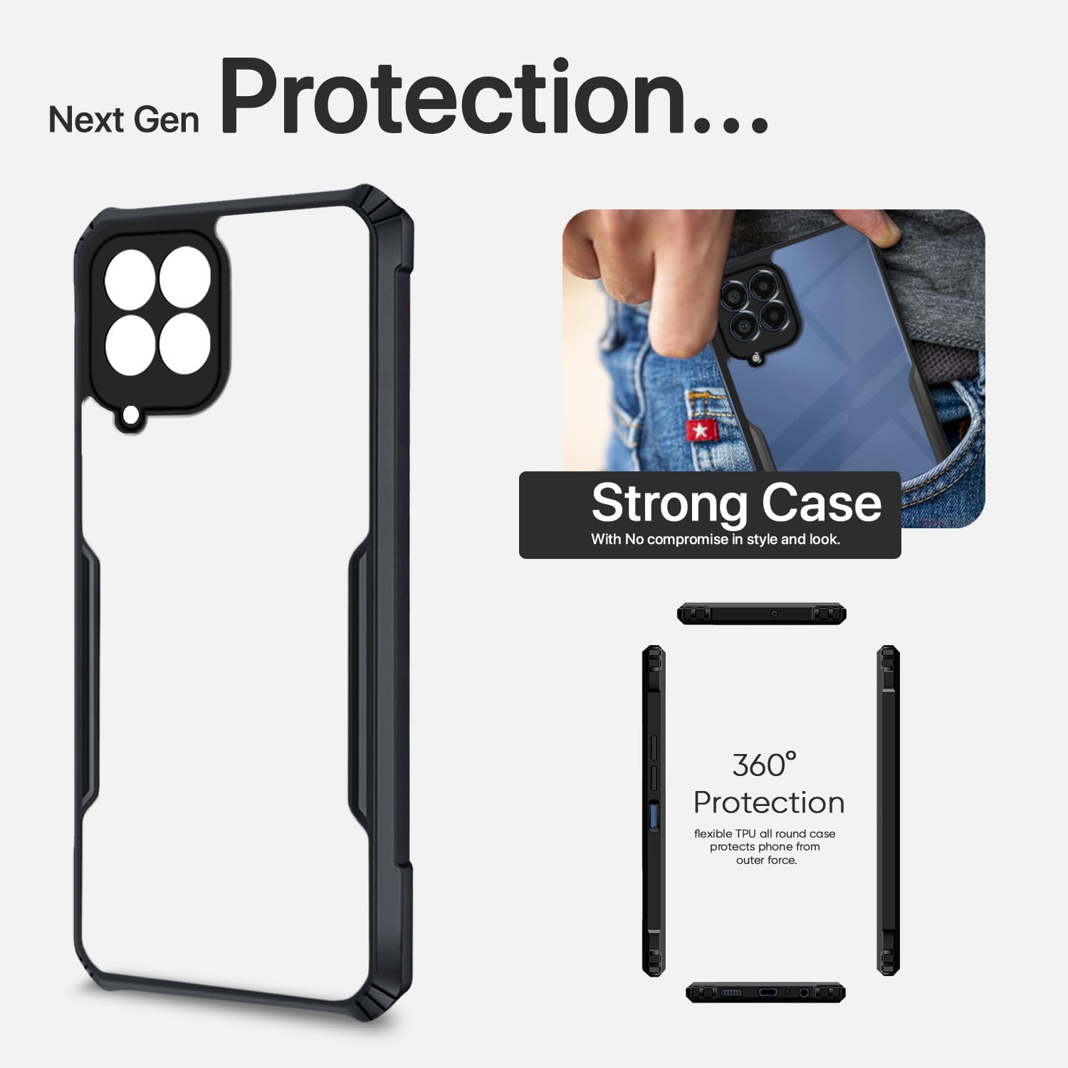 Pikkme black mobile cover for Samsung M33 5G – photo 7