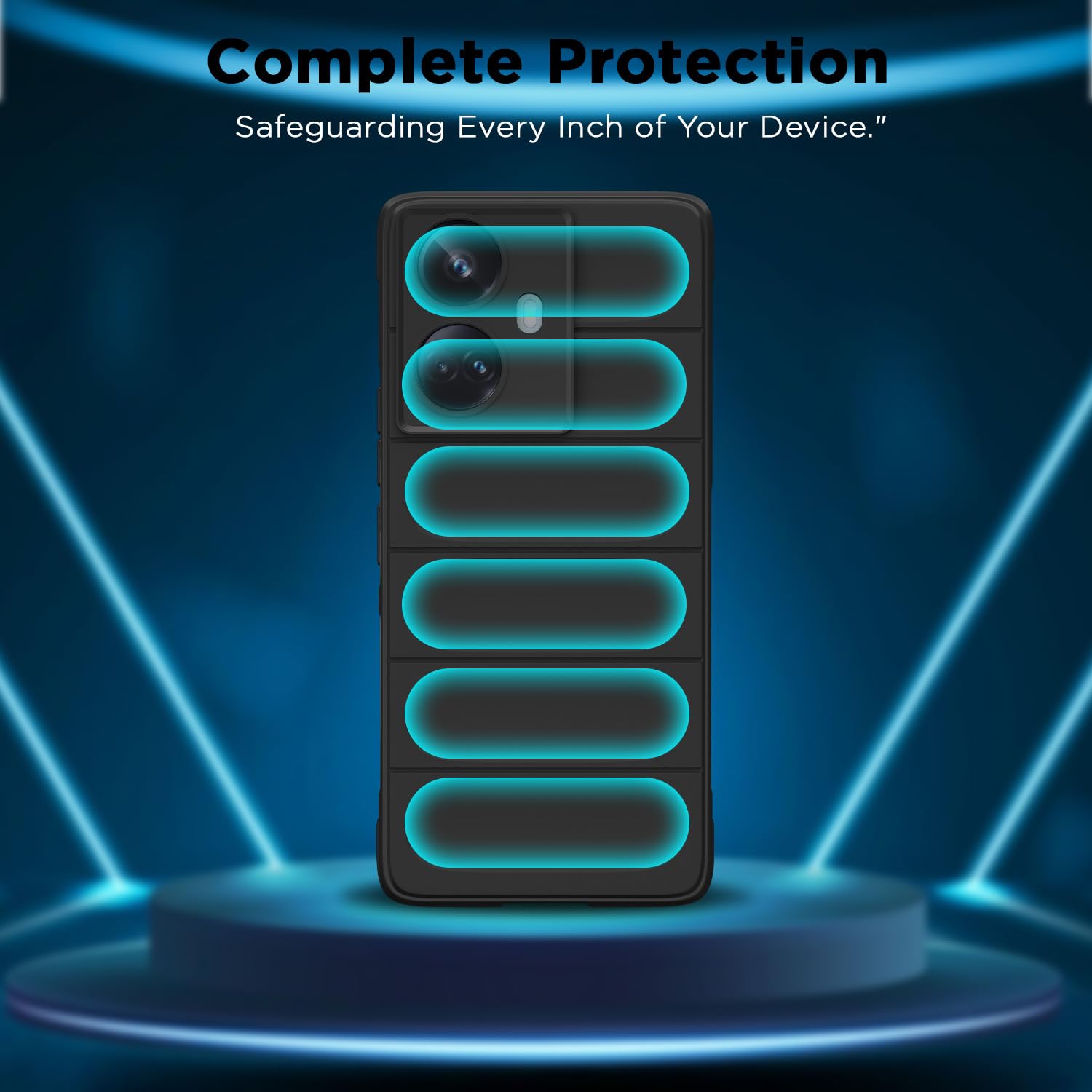 Realme 10 Pro Plus 5G back cover in black by Pikkme – photo 2