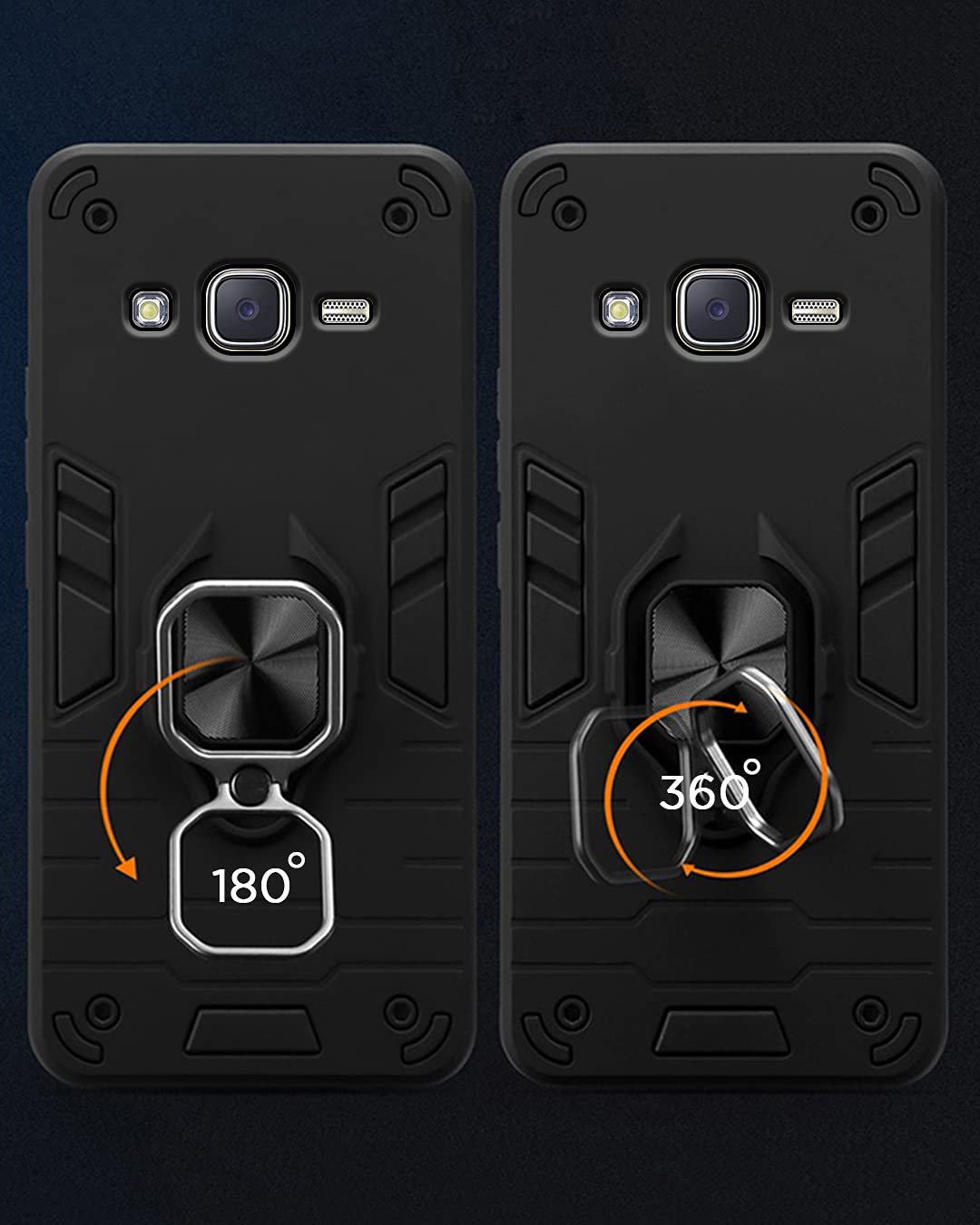 Pikkme Samsung J7, Samsung J7 black mobile cover – photo 3