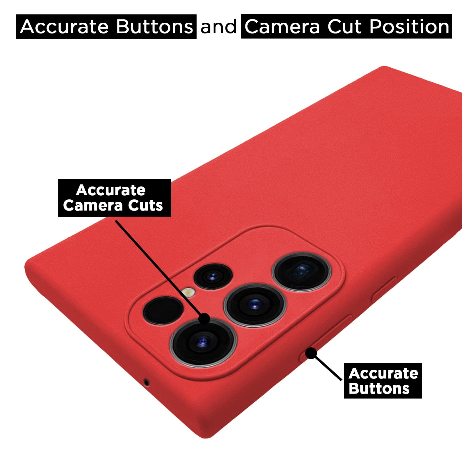 Red Soft Silicone back cover for Samsung S23 Ultra 5G – Pikkme – photo 3