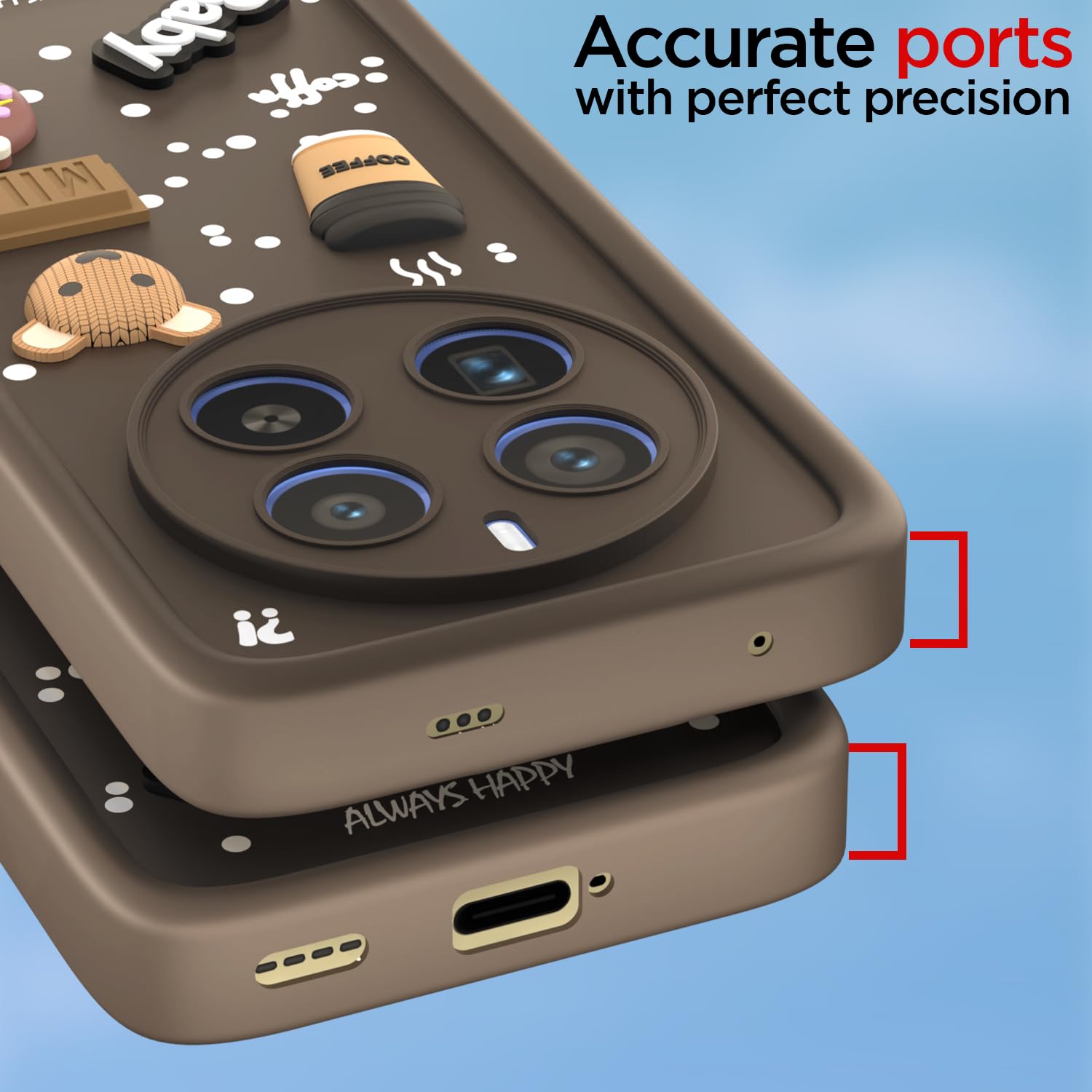 Realme 12 Pro/12 Pro Plus 5G Silicone mobile cover in brown by Pikkme – photo 4