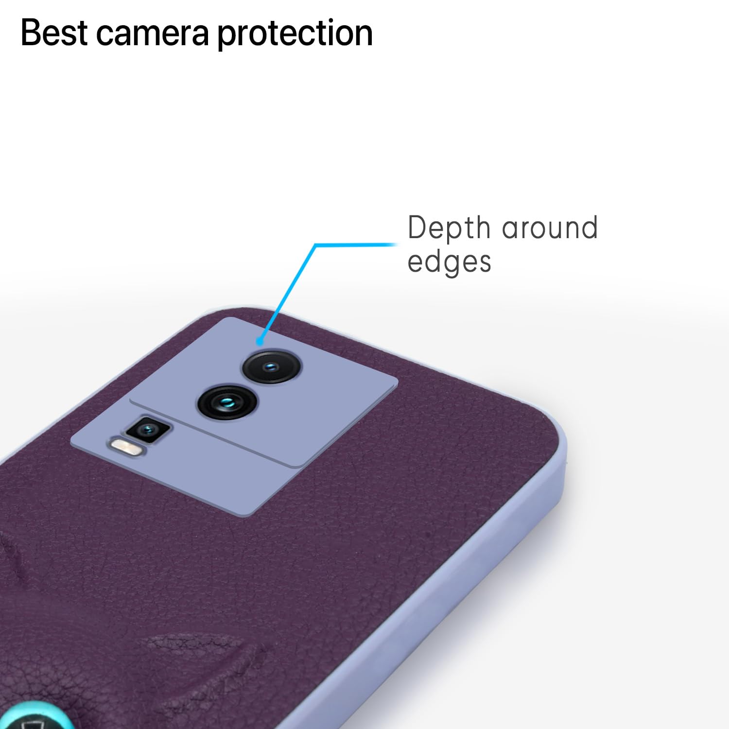 Pikkme iQOO Neo 7 Pro 5G Kitty Back Cover (Purple)
