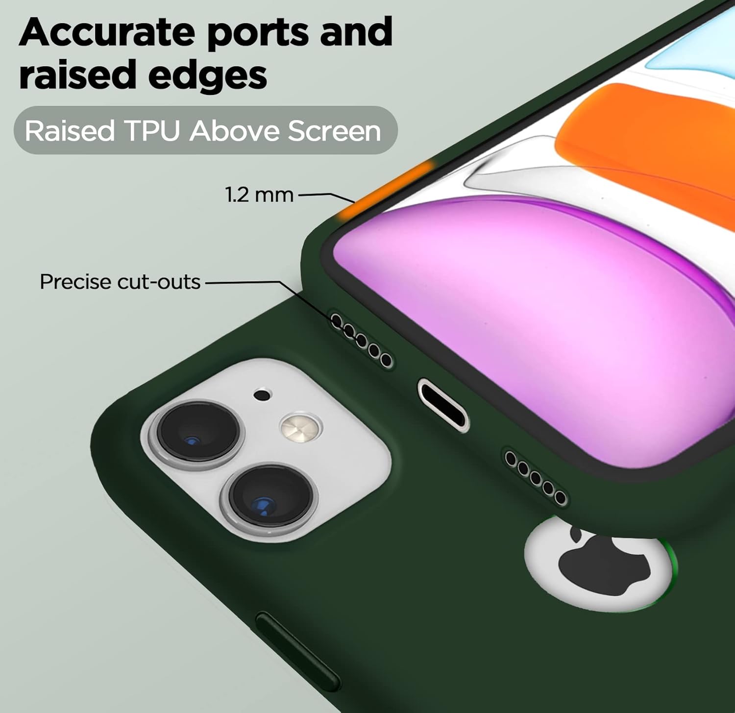 Pikkme iPhone 11 Super Soft Silicone Back Cover (Green)