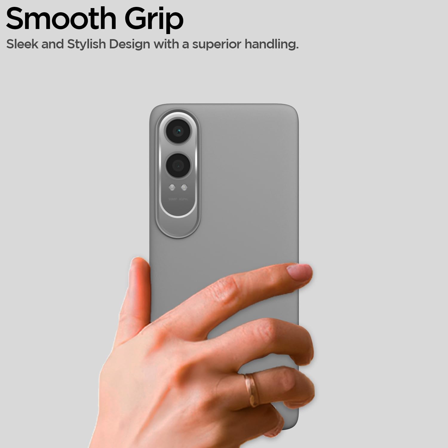 Pikkme OnePlus Nord Ce 4 Lite 5G SideCut Back Cover (Grey)