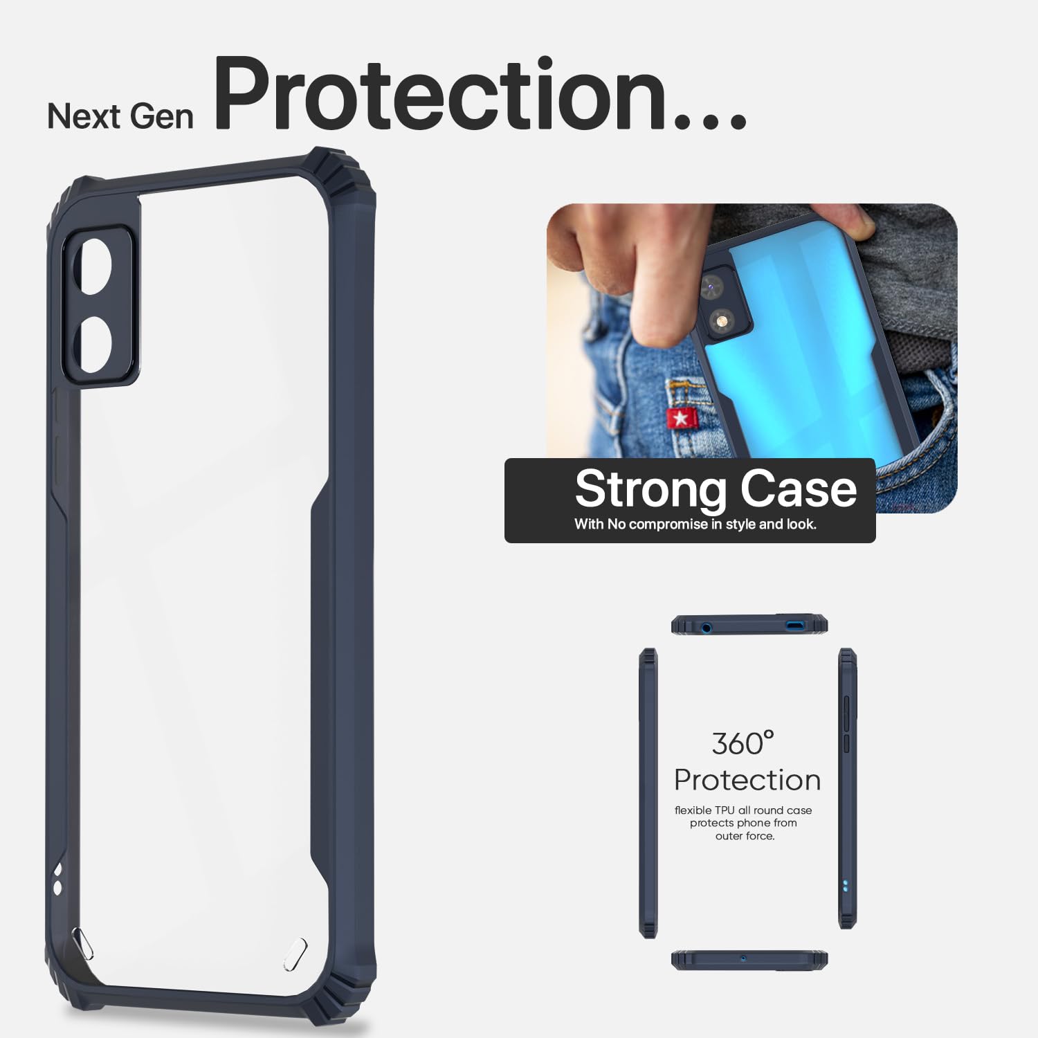 Pikkme blue phone cover for Itel A23 Pro – photo 6