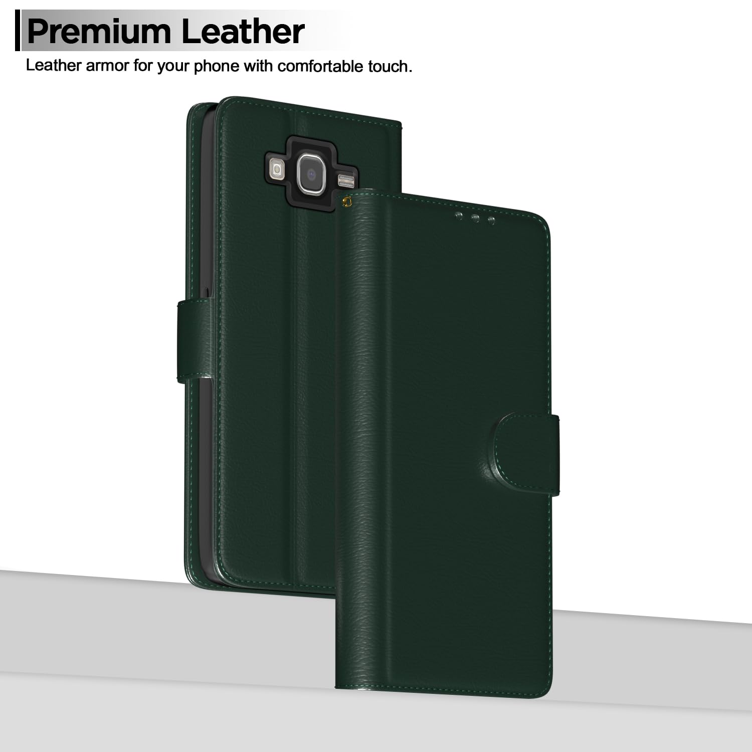 Green Wallet flip cover for Samsung J7 2015/J7 – Pikkme – photo 2
