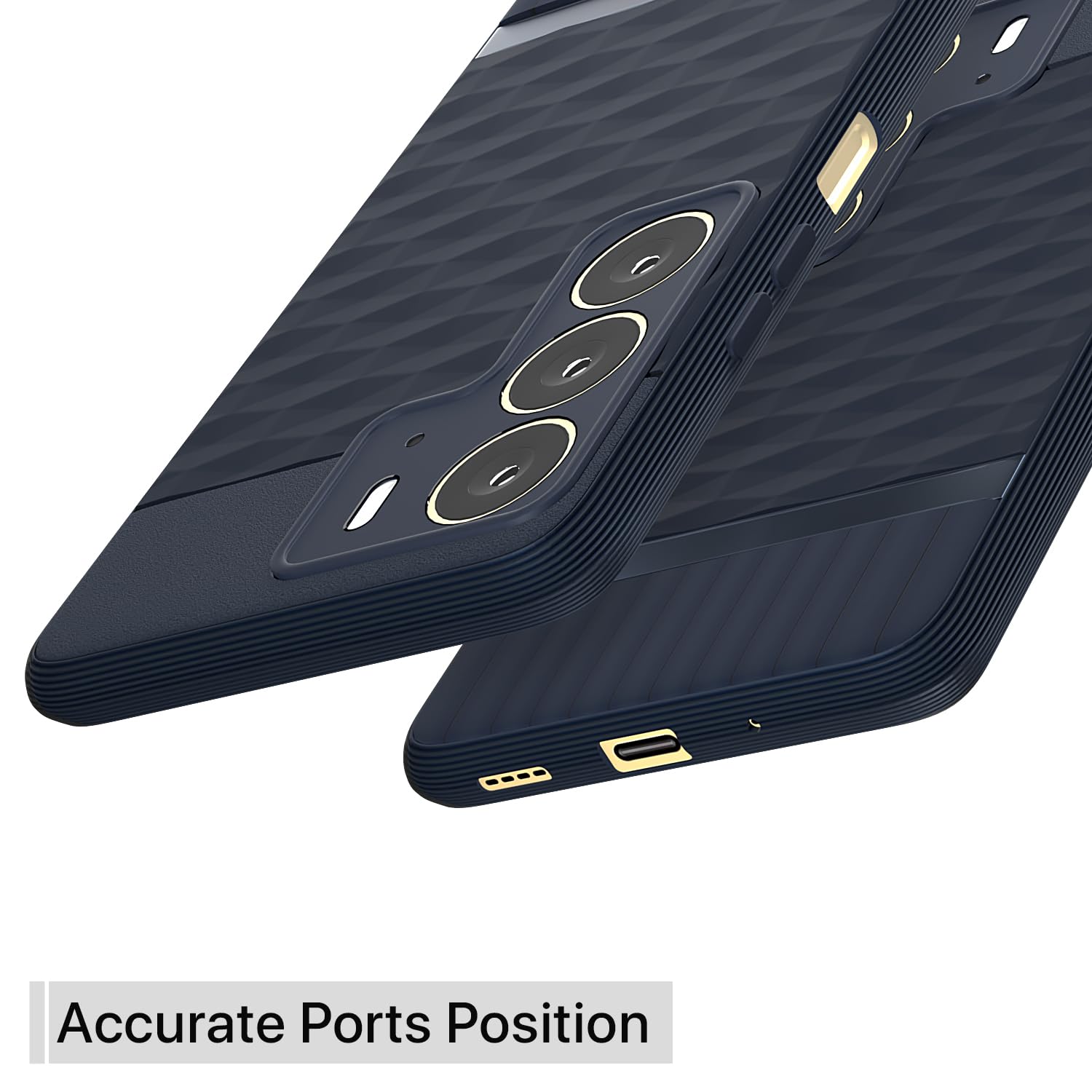 Pikkme Realme C75 Gencase Back Cover (Blue)