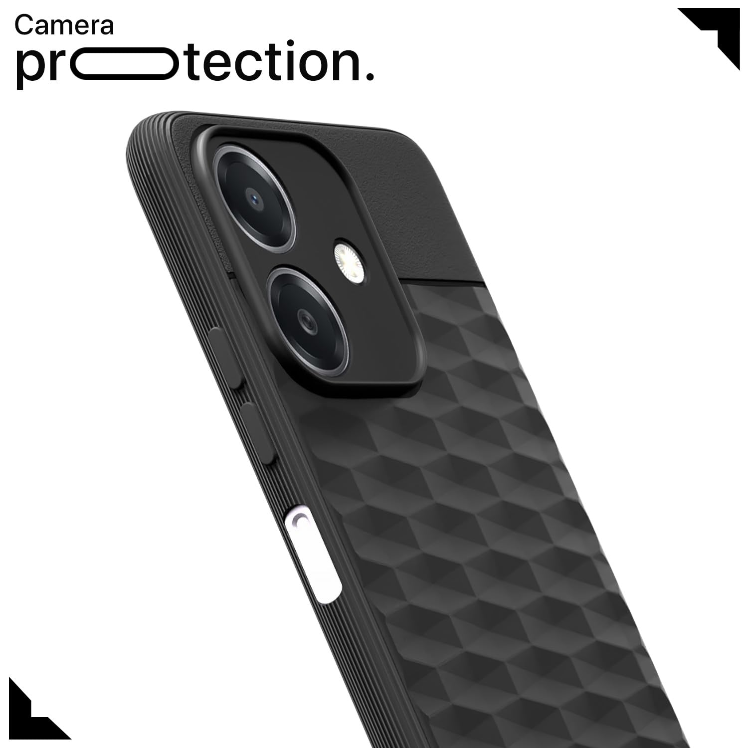 Pikkme Oppo A3x 5G / A3x 4G / A3 5G Gencase Back Cover (Black)