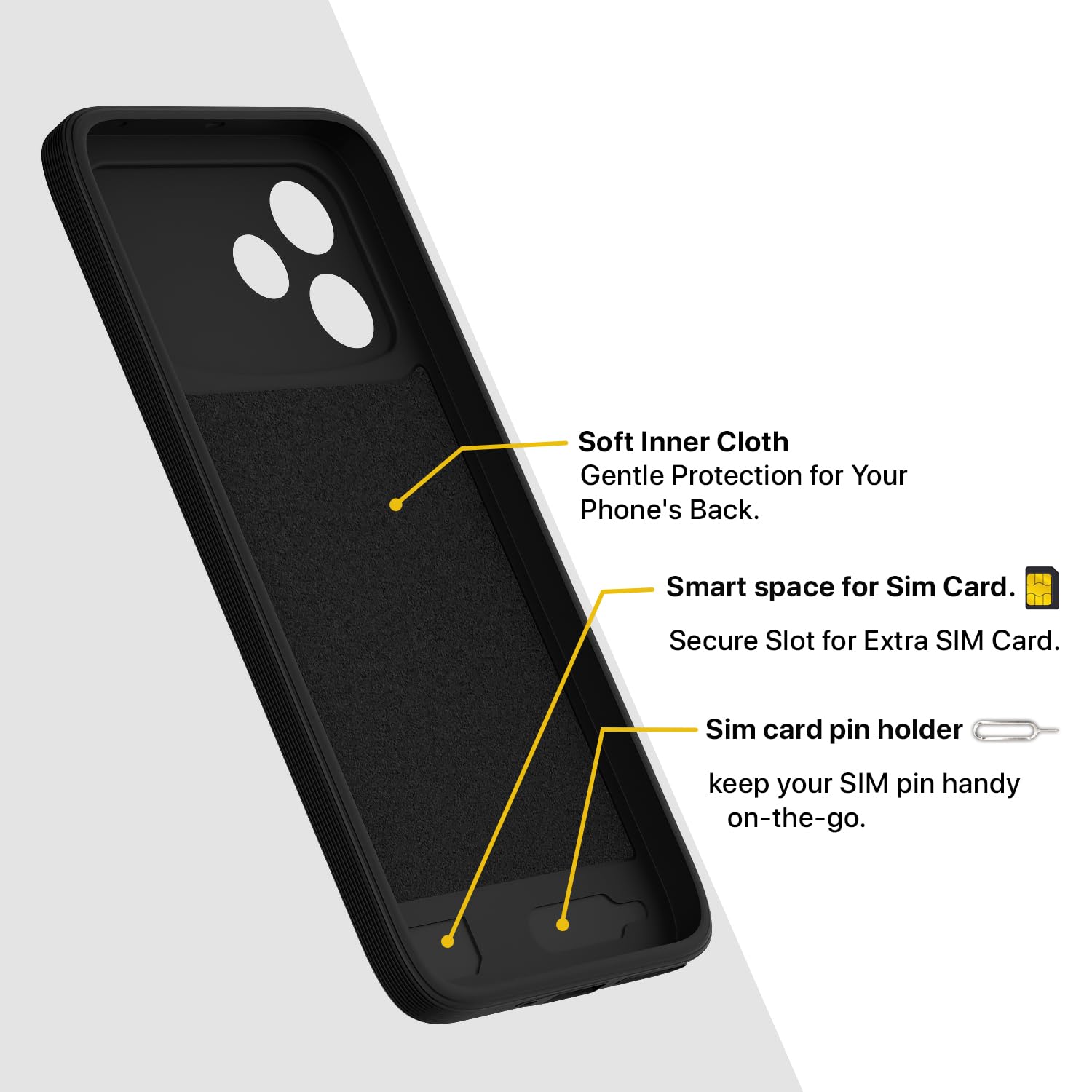 Black phone cover for Oppo F33 Pro 5G – Pikkme – photo 6