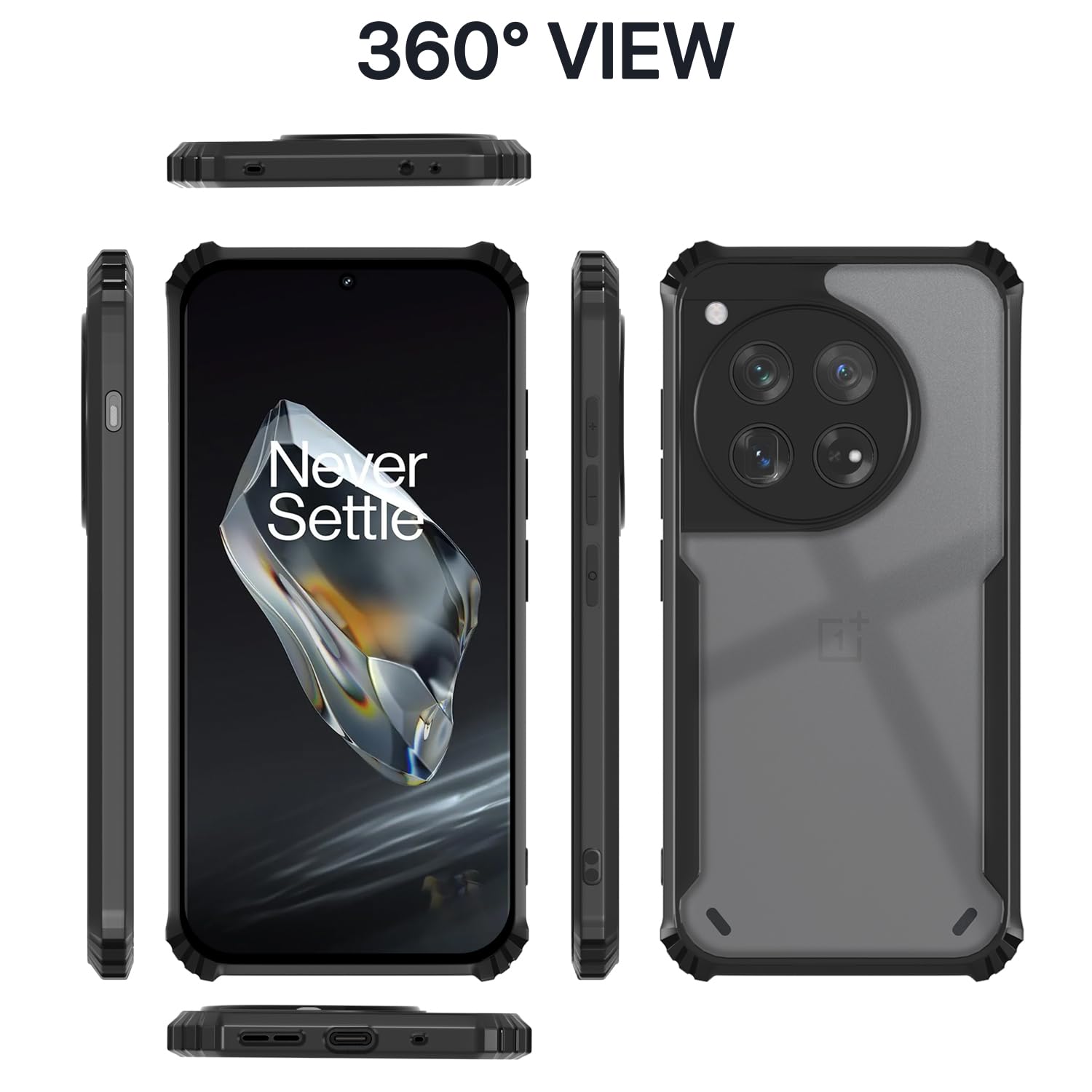 Black back cover for OnePlus 12 5G – Pikkme – photo 2