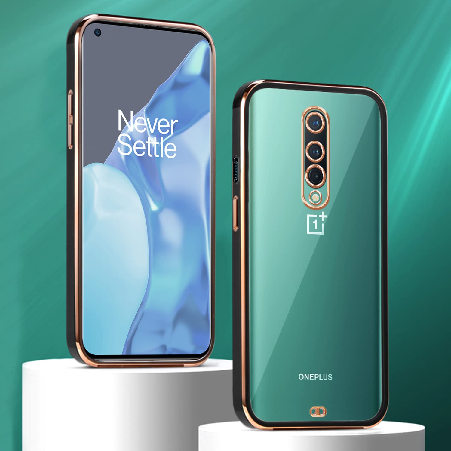 OnePlus 8 Chrome mobile cover in black by Pikkme – photo 3