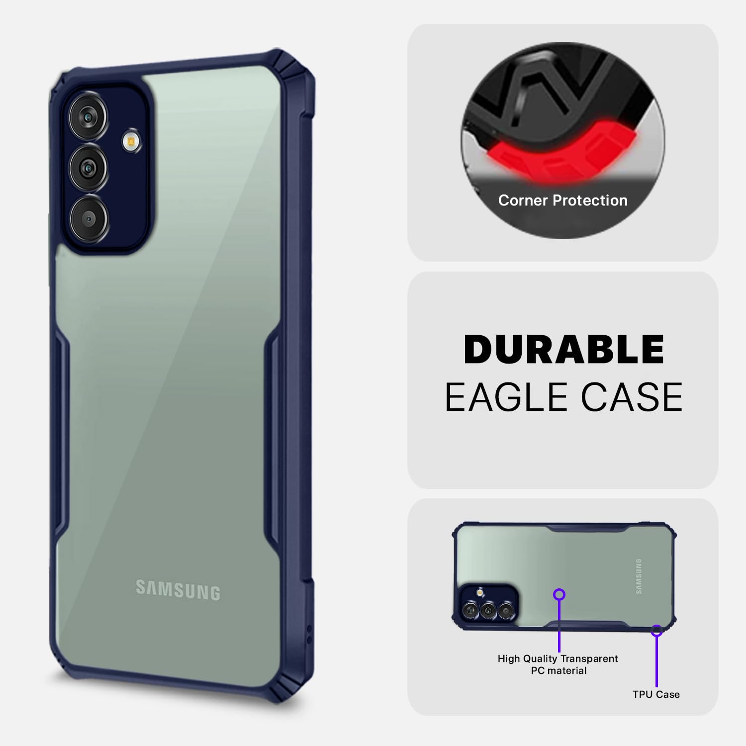 Samsung f13 5G mobile cover in blue by Pikkme – photo 5