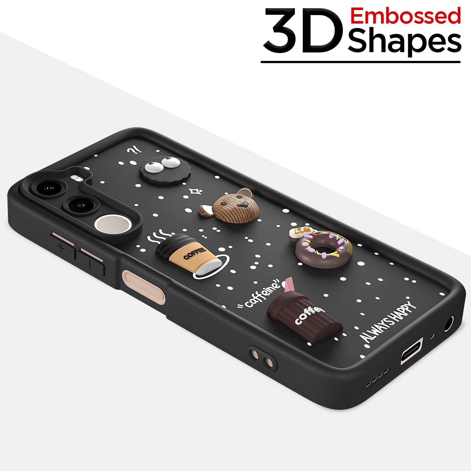 Realme C100x phone cover in black by Pikkme – photo 3