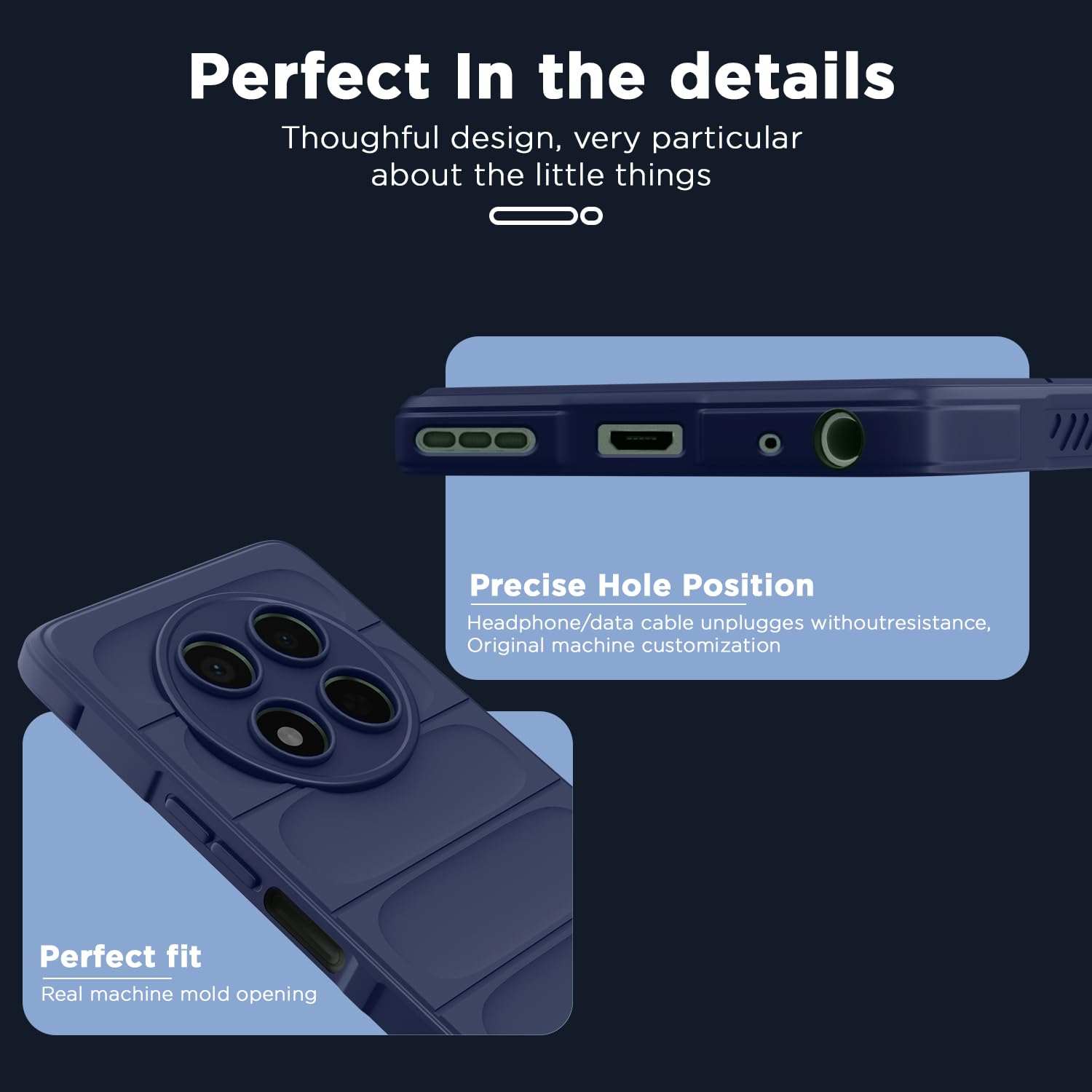 Pikkme blue Liquid Silicone phone cover for Realme Narzo 70x 5G/N65/13/12/12X 5G/C65 – photo 2