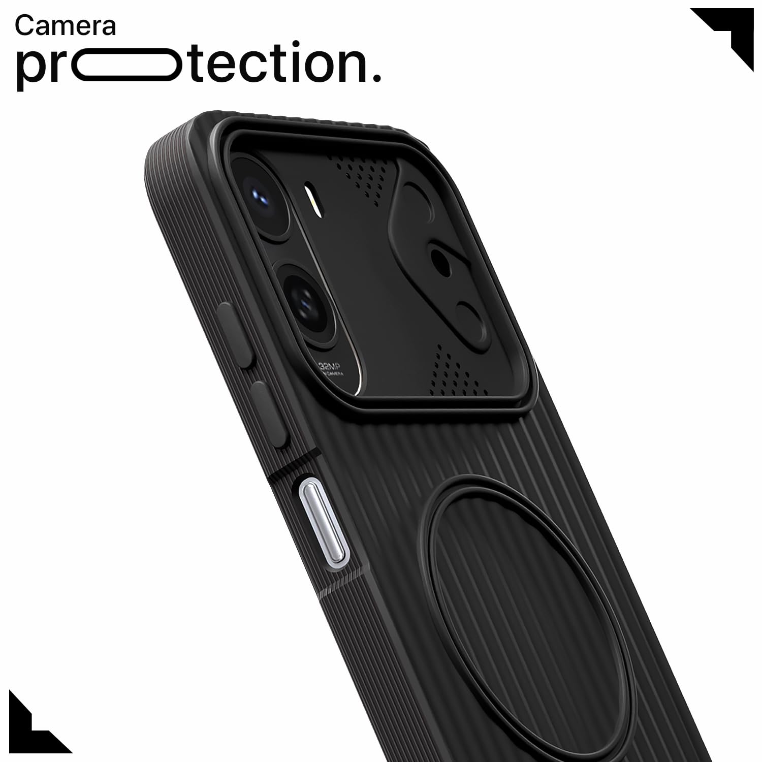 Black MagSafe back cover for Redmi A7 Pro/Poco C85x 5G/C81 – Pikkme – photo 5