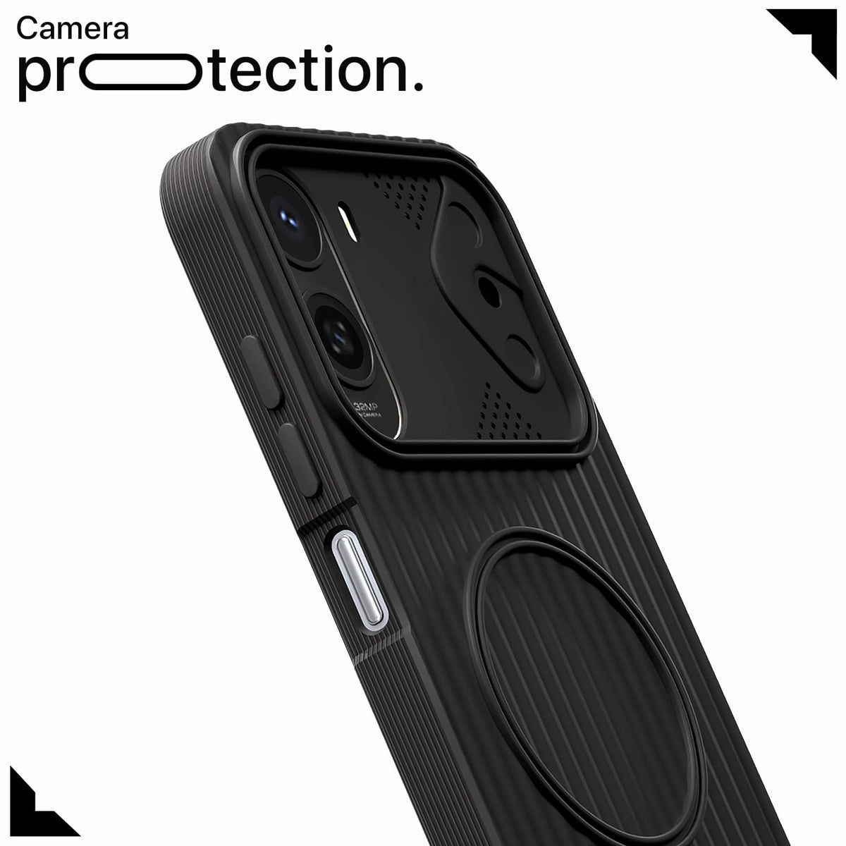 Black MagSafe back cover for Redmi A7 Pro/Poco C85x 5G/C81 – Pikkme – photo 5