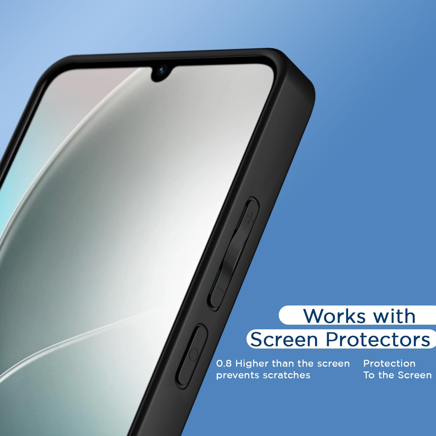 Pikkme Vivo Y19e / Y04 4G / Y29s 5G Eagle 2 Shockproof Sleek Hybrid Armor Back cover (Black)