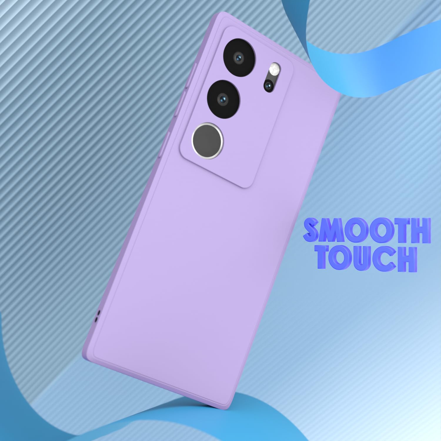 Vivo V29/V29 Pro 5G Liquid Silicone back cover in purple by Pikkme – photo 7