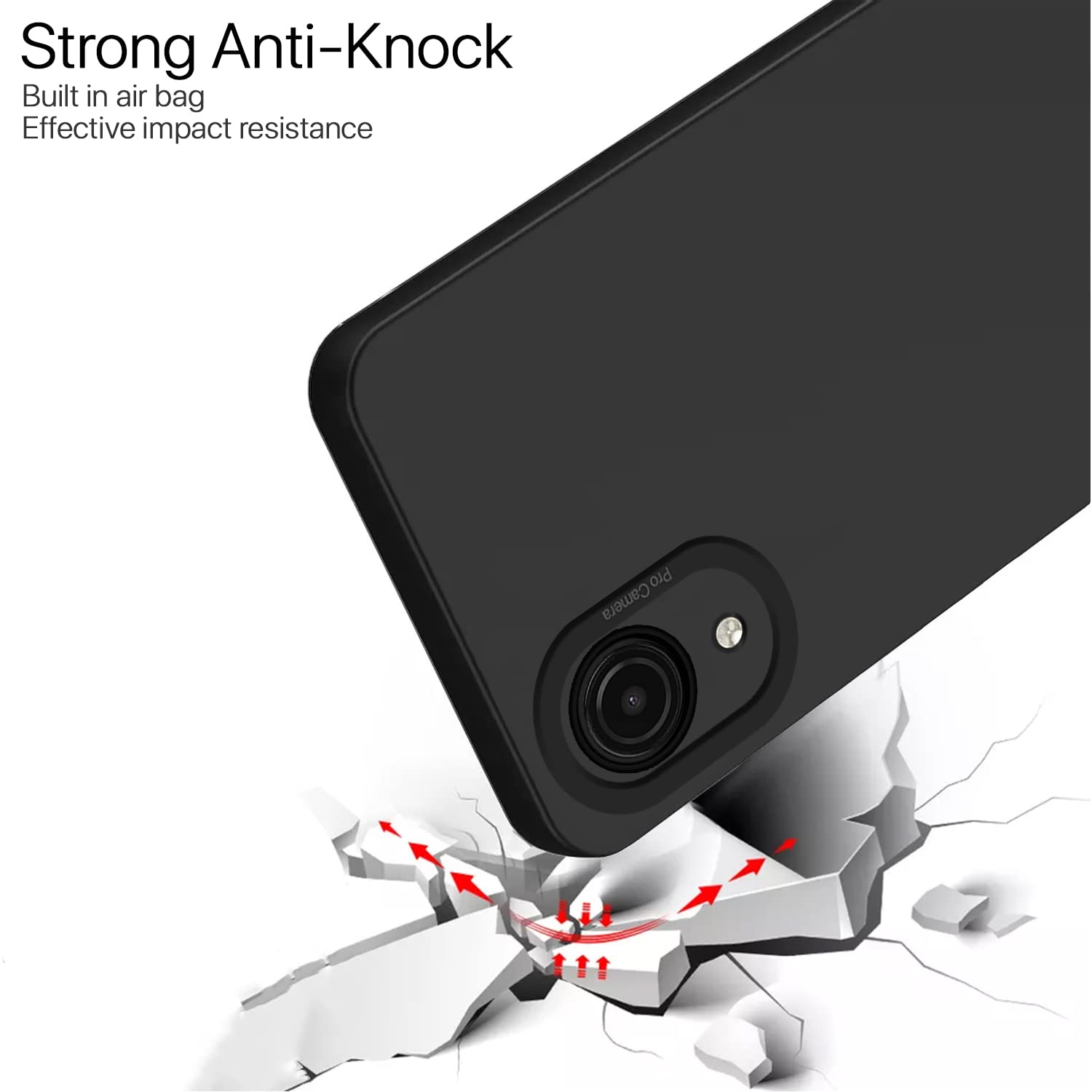 Pikkme Samsung Galaxy A03 Core Liquid Silicone Back Cover | Black