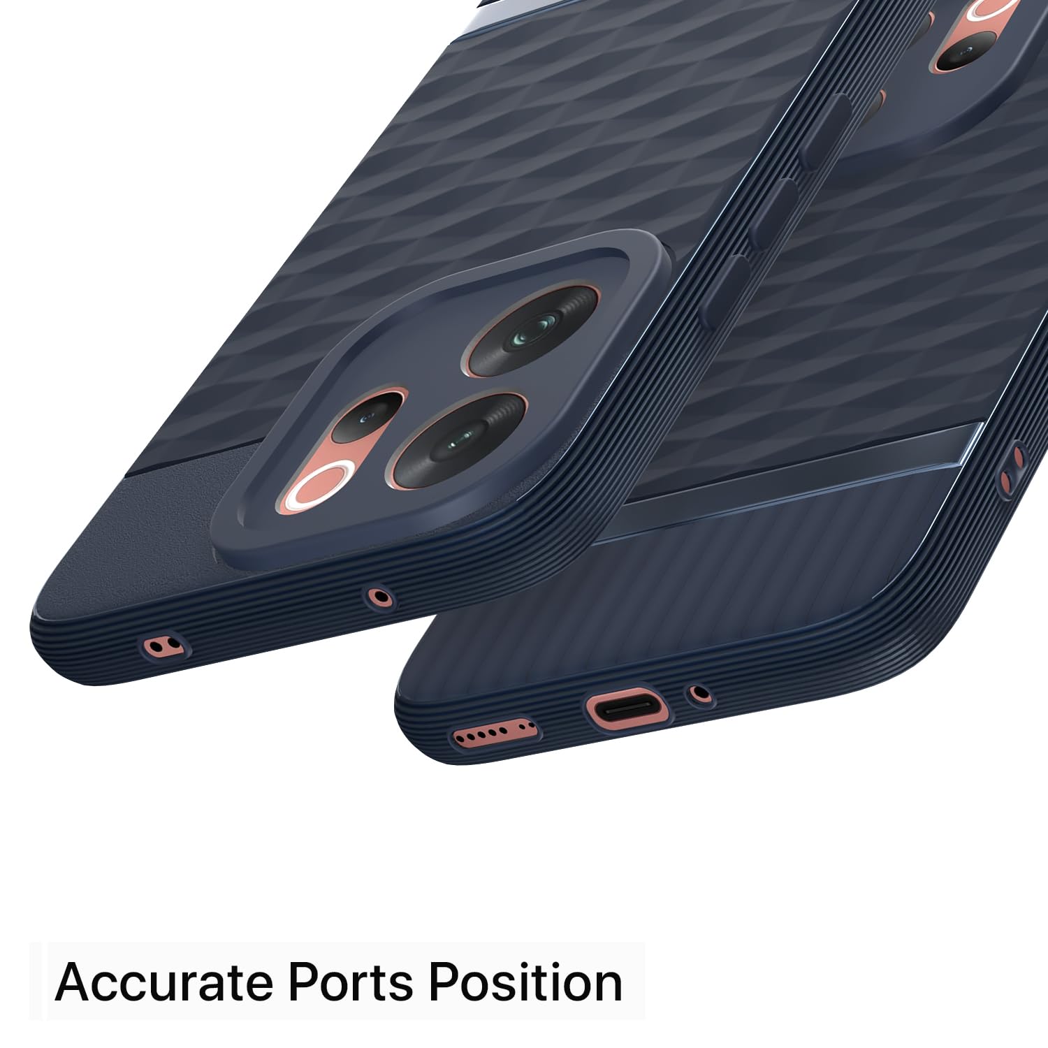 Vivo V70 5G Silicone mobile back cover in blue by Pikkme – photo 4
