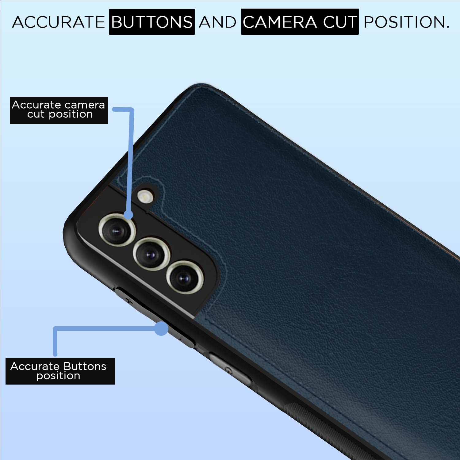 Pikkme Samsung S22 Leather blue phone cover – photo 6