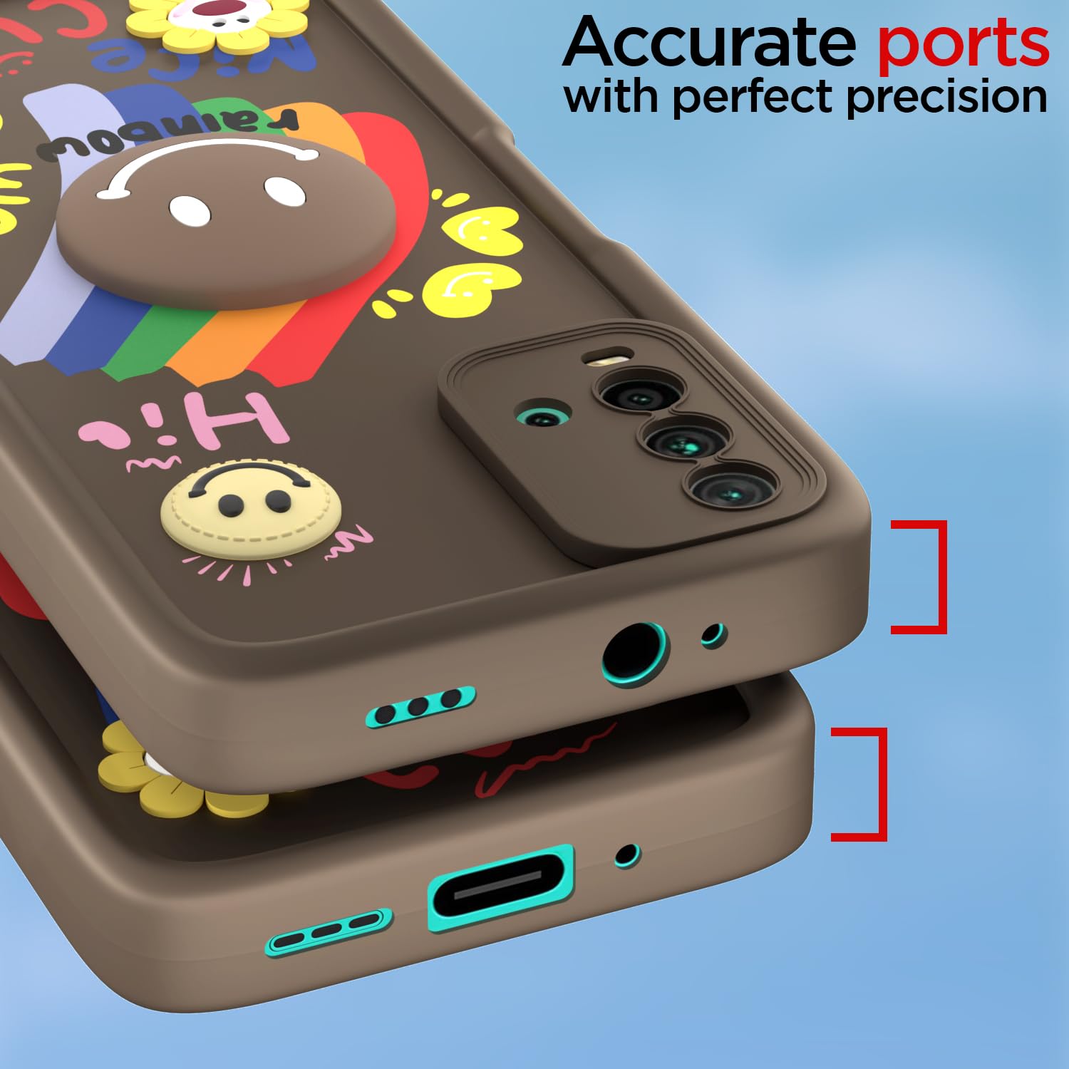 Brown back cover for Redmi 9 Power/Poco M3 – Pikkme – photo 4
