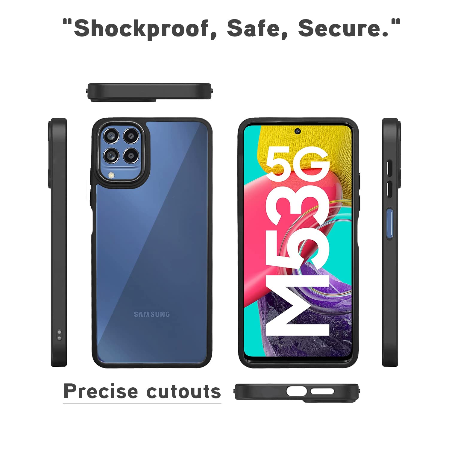 Pikkme Samsung M53 5G black phone cover – photo 3