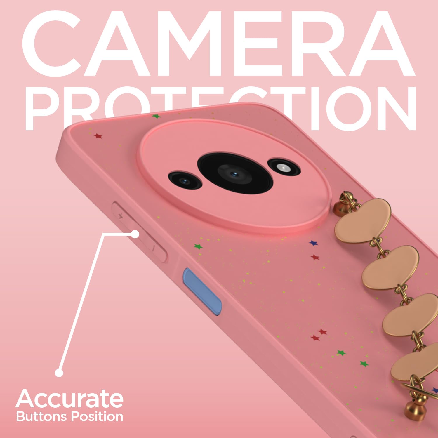Redmi A3 (2024)/A3x/Poco C61 mobile back cover in pink by Pikkme – photo 3