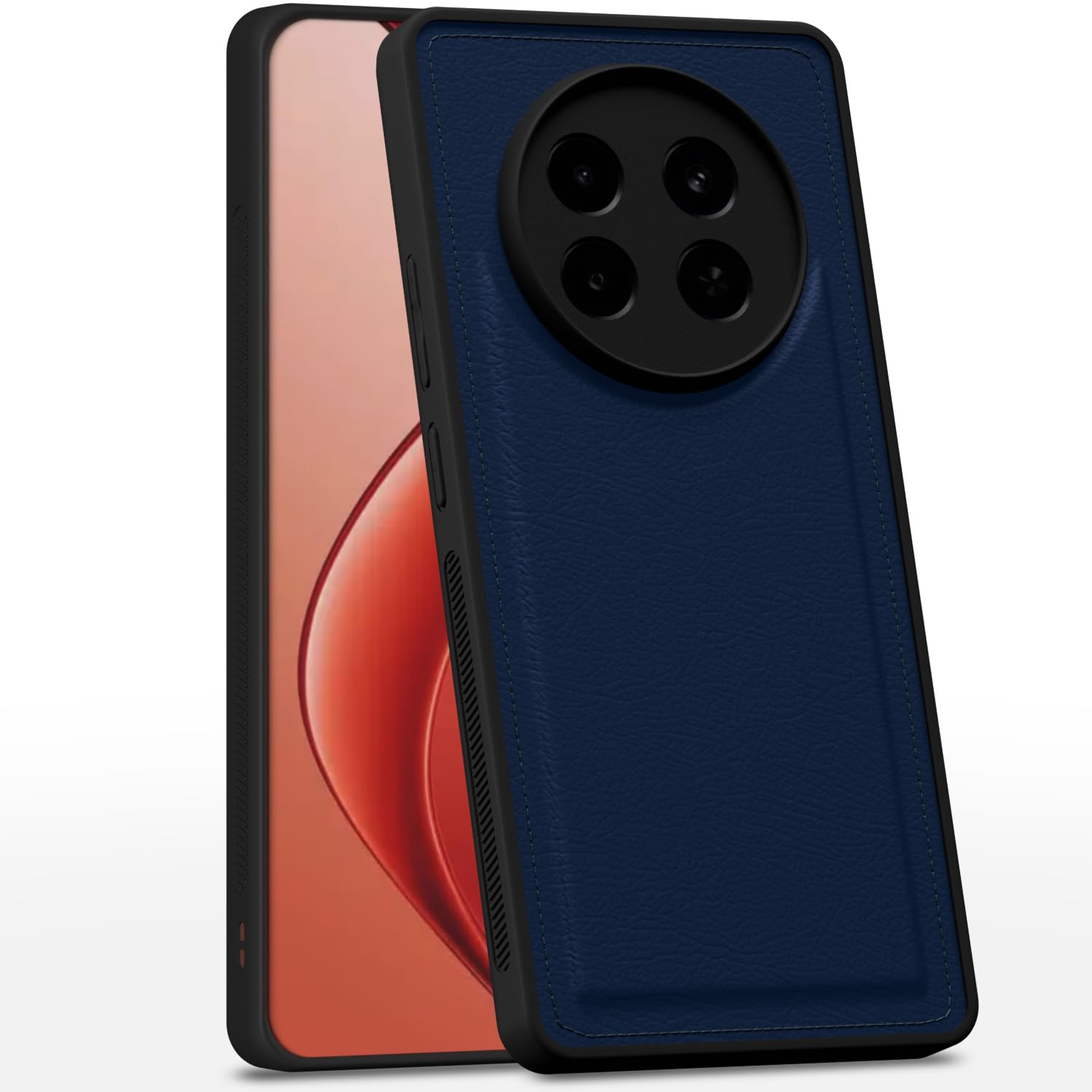 Pikkme Realme 13 Plus 5G / Realme P1 Speed 5G Leatherback Back Case | Blue