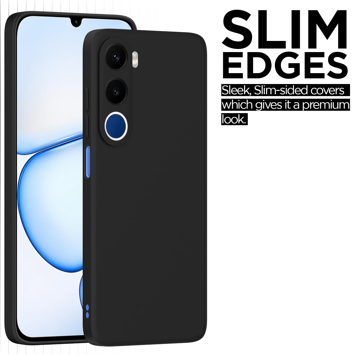 Realme C100x Matte phone cover in black by Pikkme – photo 6