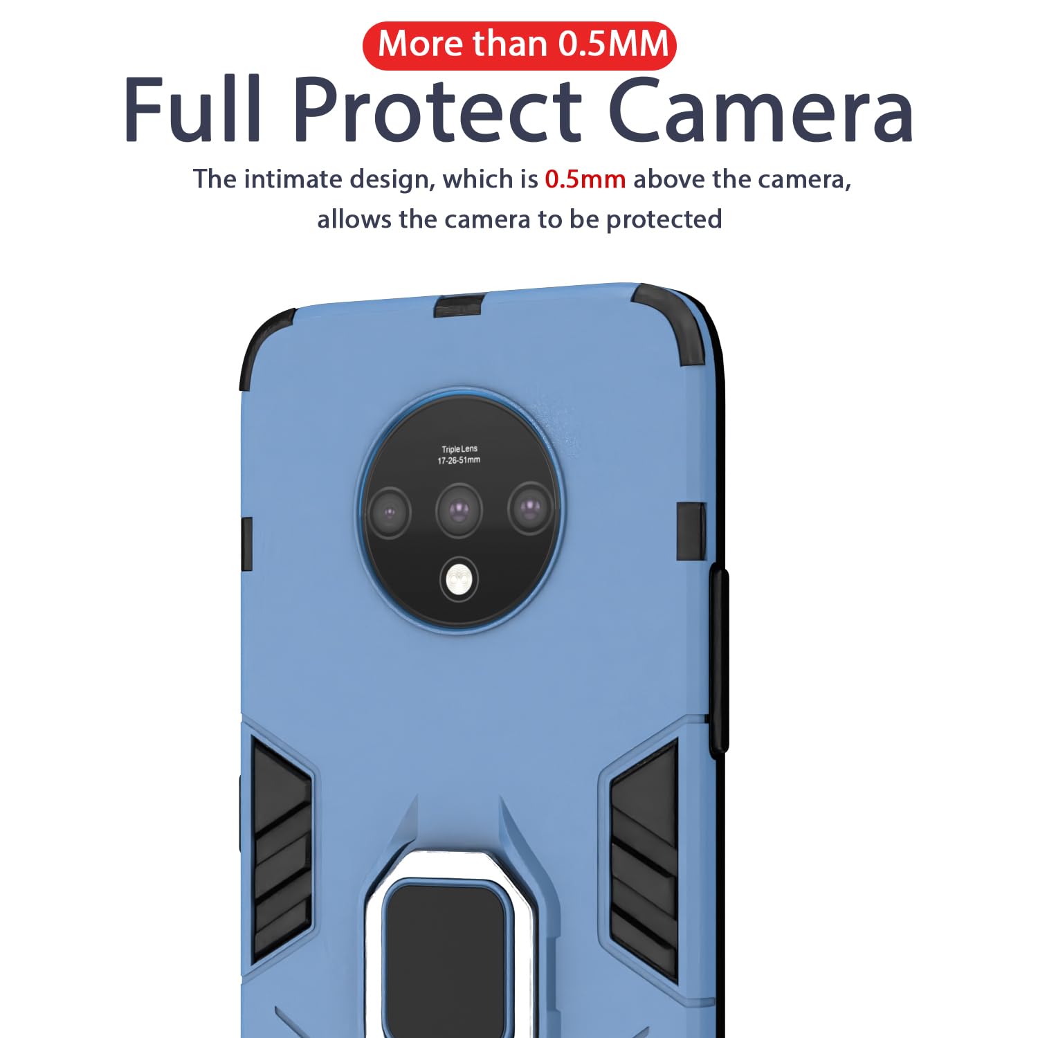 Blue mobile back cover for OnePlus 7T – Pikkme – photo 7