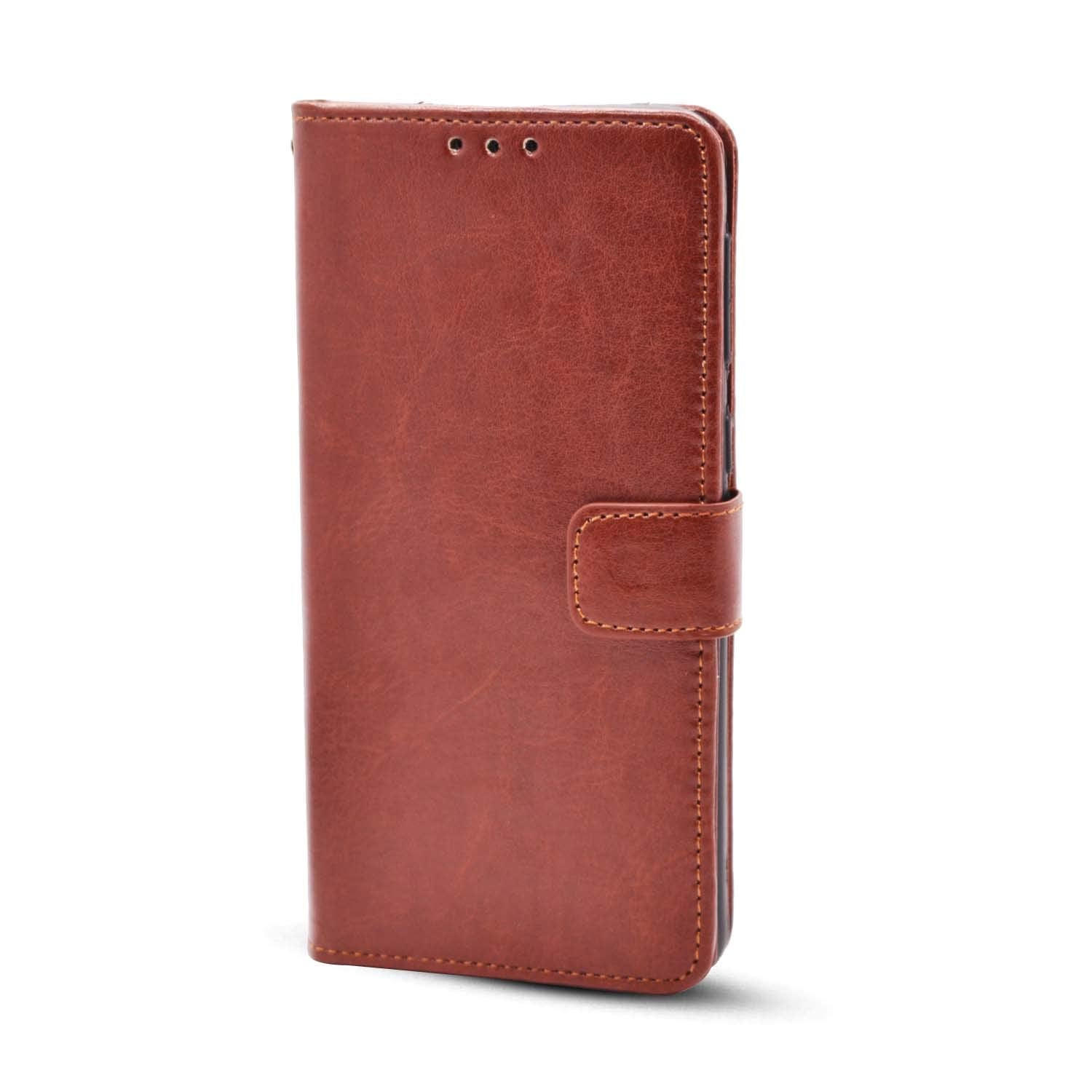 Pikkme Samsung Galaxy M21 Vintage Flip Cover (Brown)