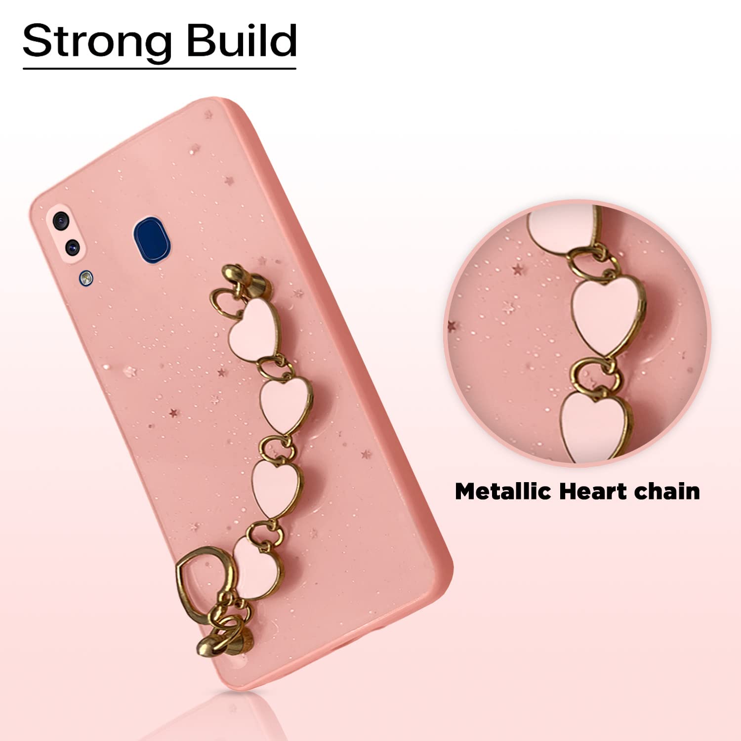Pikkme pink Chain phone cover for Samsung A30/A20/M10s – photo 4