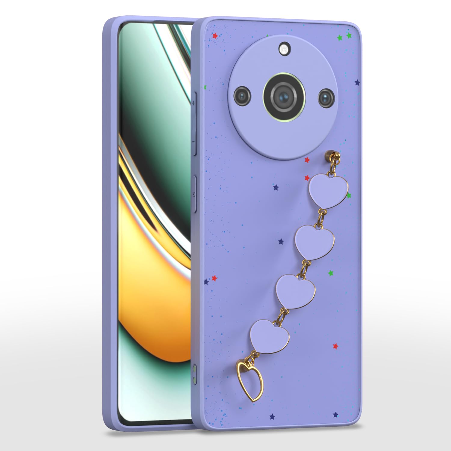 Pikkme Realme 11 Pro/11 Pro Plus 5G/Narzo 60 Pro 5G Chain purple mobile back cover