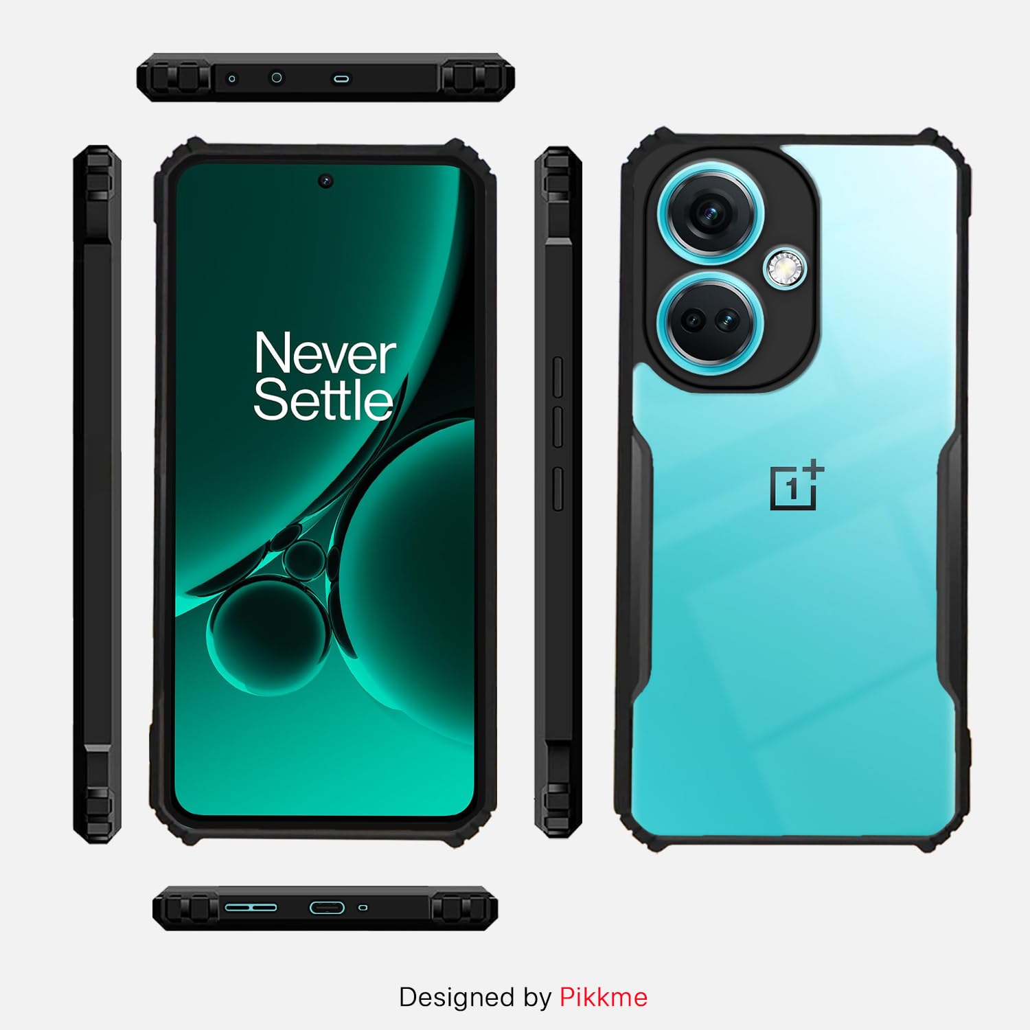 Pikkme OnePlus Nord Ce 3 5G Eagle Back Cover (Black)