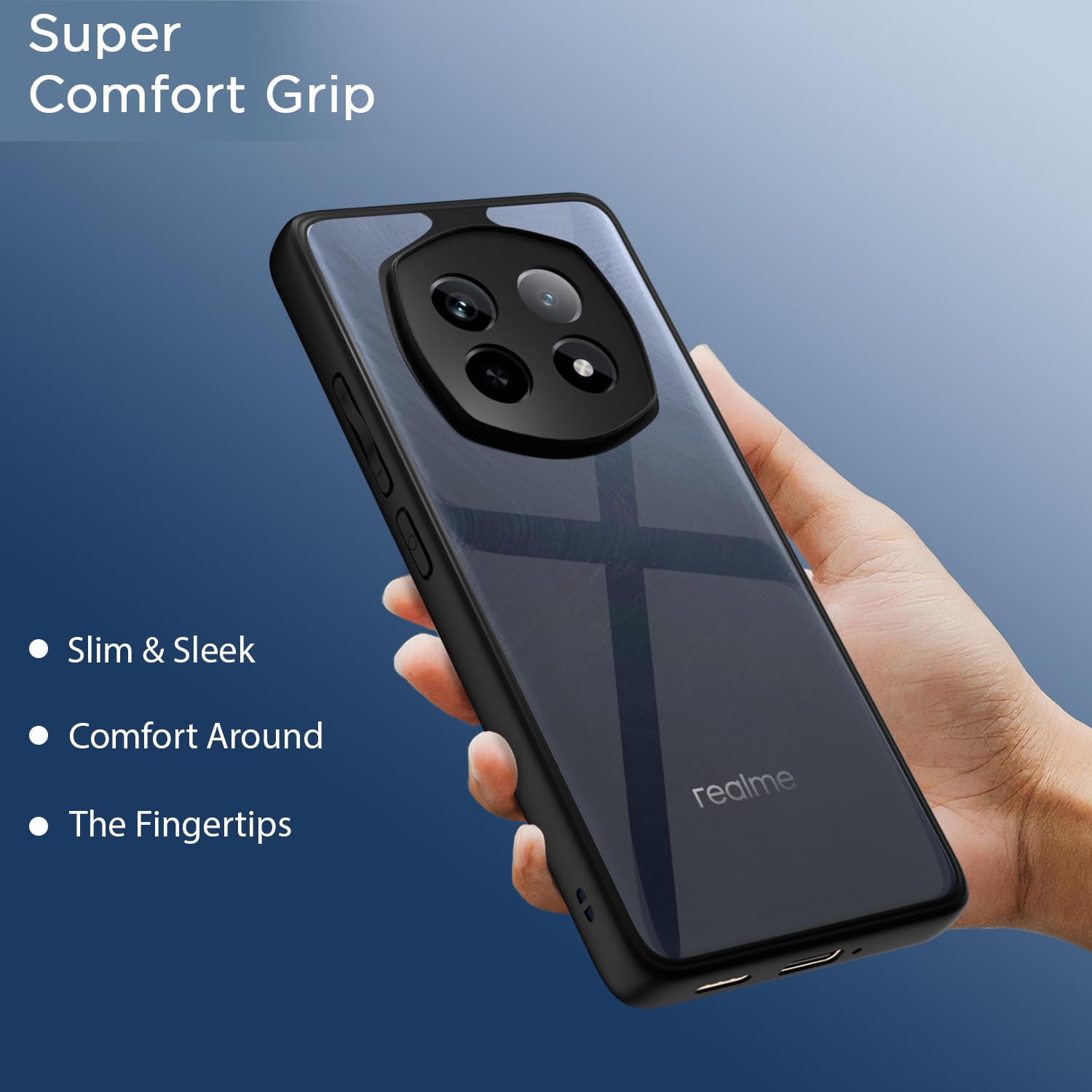 Black phone cover for Realme P2 Pro 5G – Pikkme – photo 6