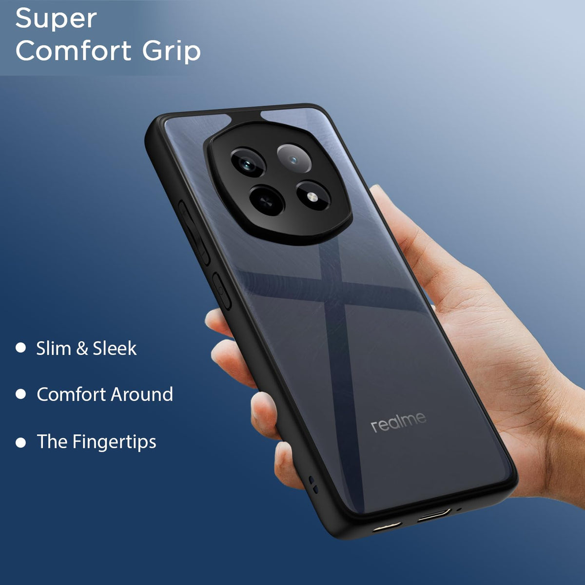 Black phone cover for Realme P2 Pro 5G – Pikkme – photo 6