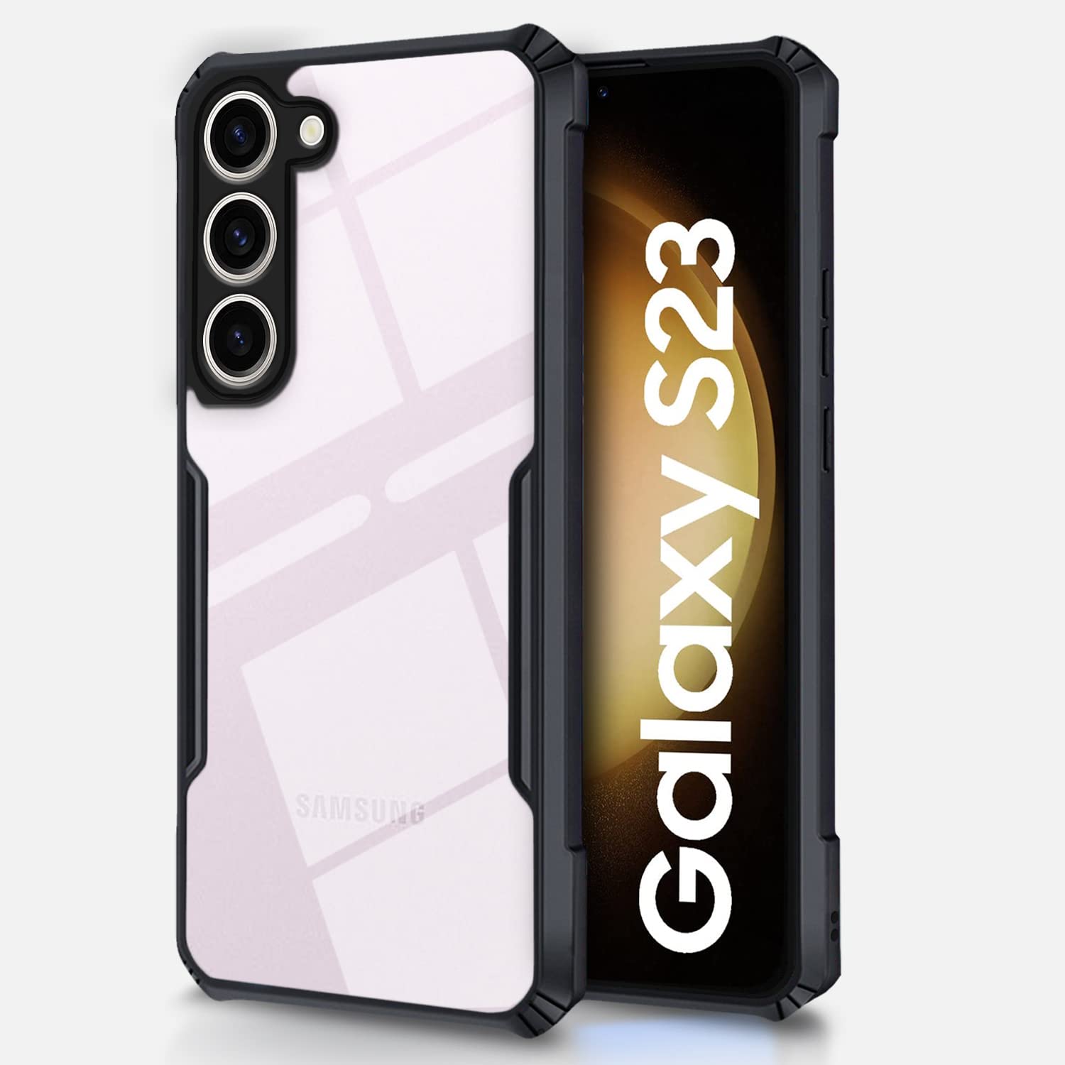 Black back cover for Samsung S23 5G – Pikkme