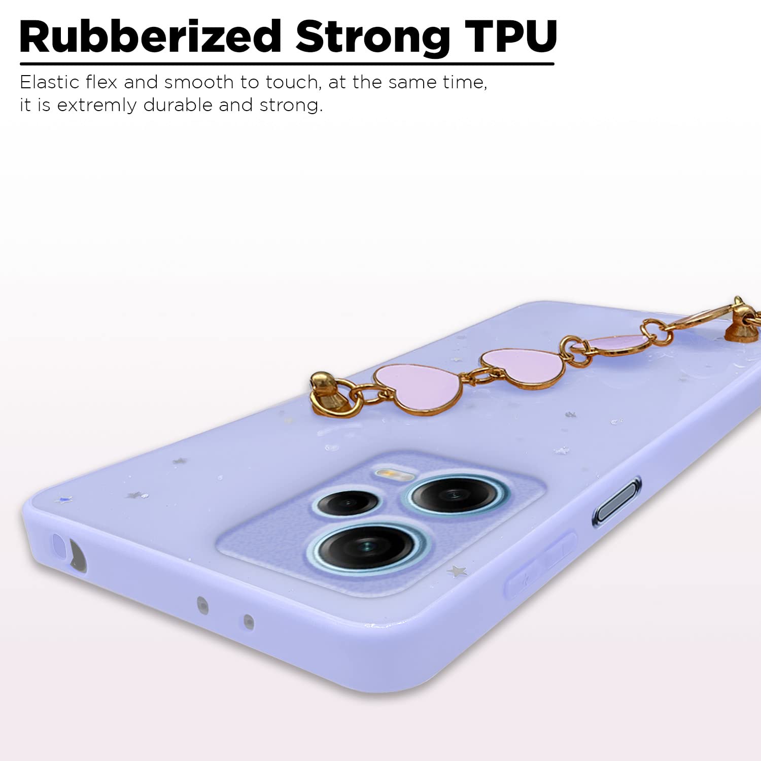 Pikkme Redmi Note 12 5G Chain Back Cover (Purple)