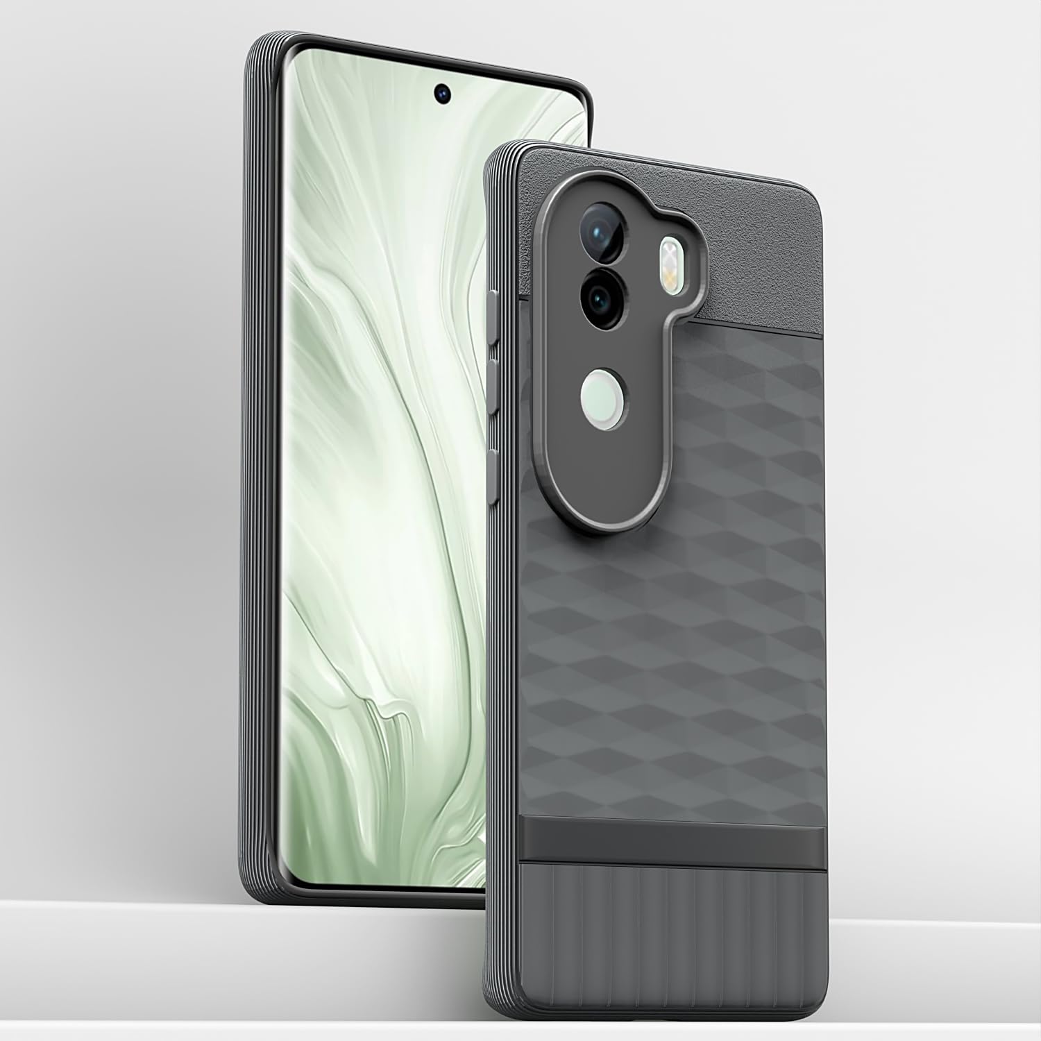 Pikkme Vivo V40e / iQOO Z9s 5G Soft Flexible Shockproof Gencase Back Cover (grey)