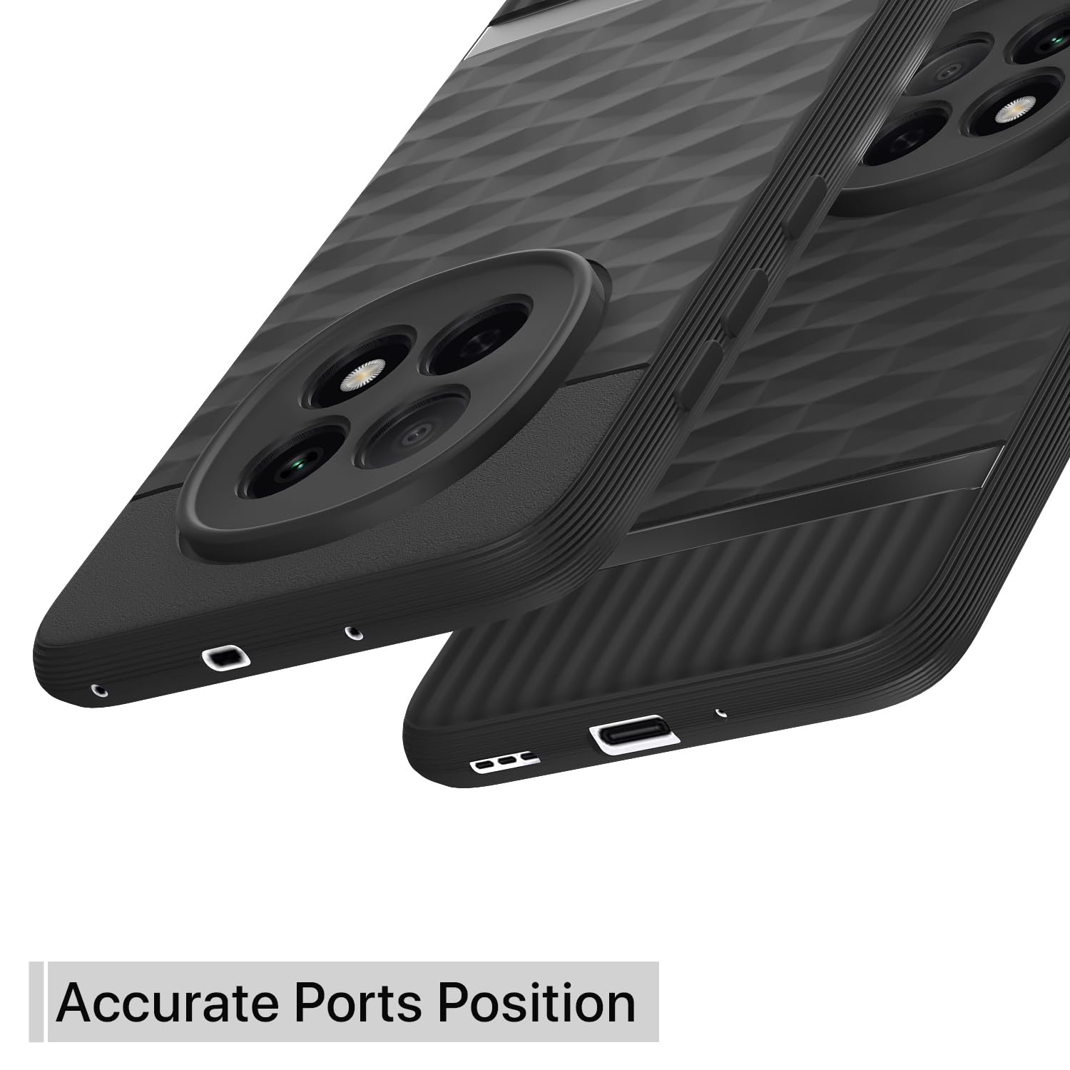 Pikkme Oppo F29 5G Shockproof Soft Flexible Gencase Back cover (Black)