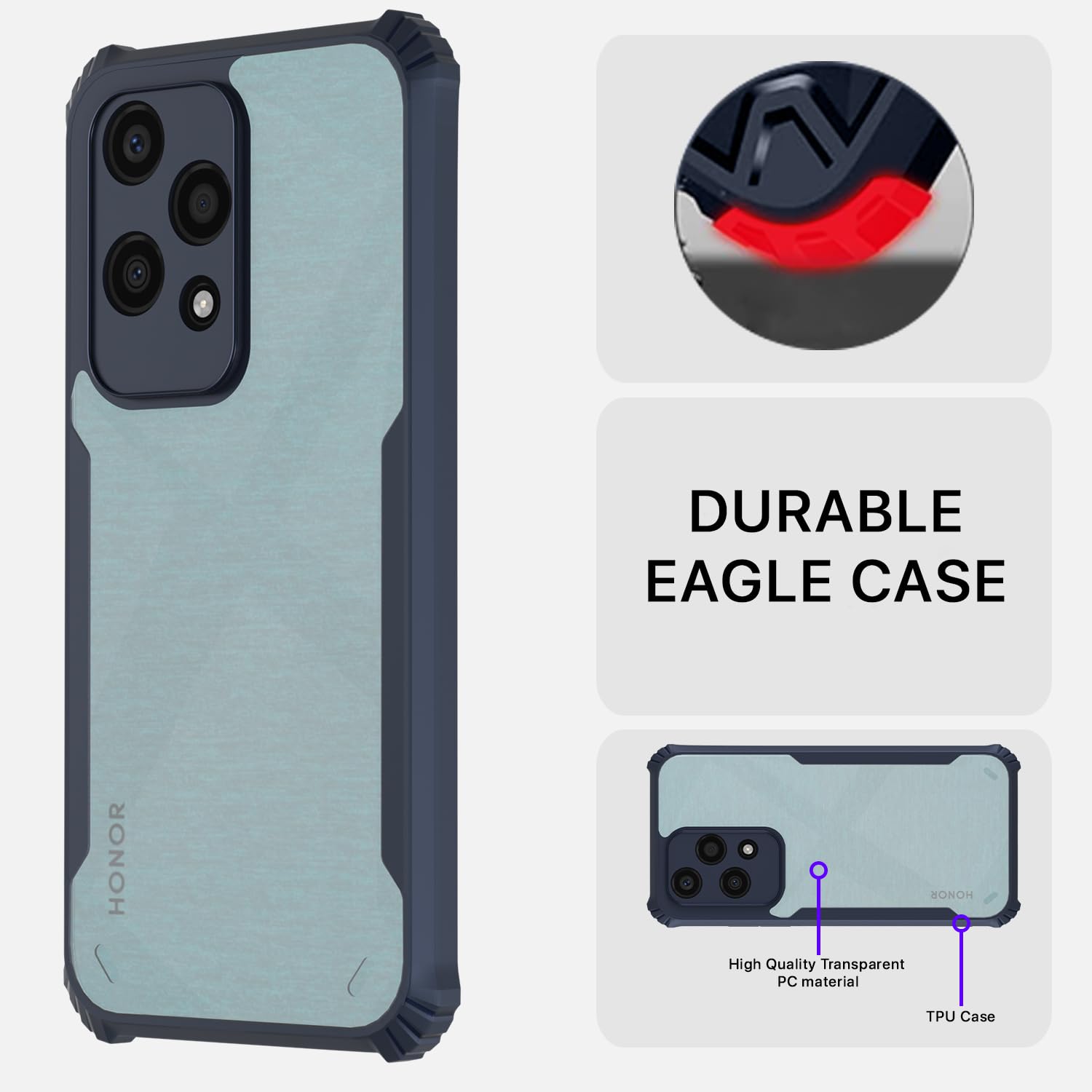 Blue Clear mobile back cover for Honor 200 Lite 5G – Pikkme – photo 5