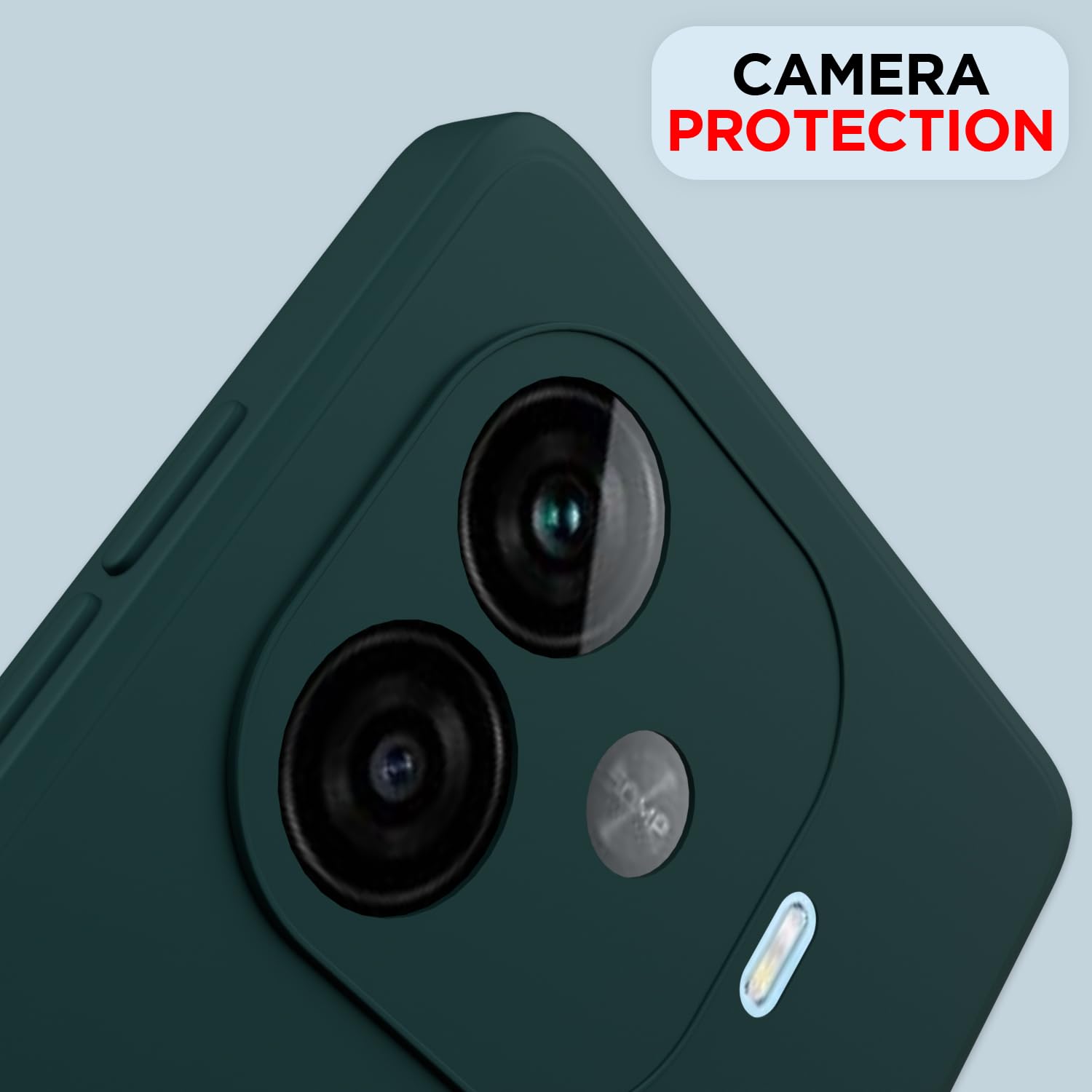 Pikkme iQOO Z9x Turbo/Vivo Y200 GT 5G Matte green back cover – photo 5