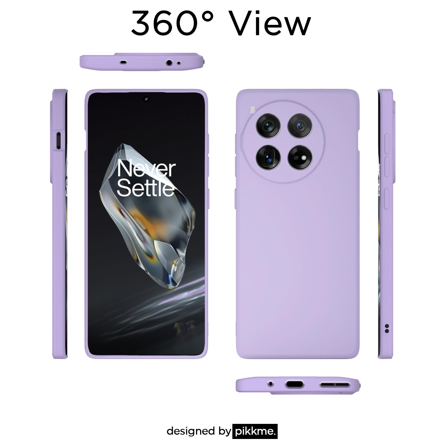 Pikkme purple Matte back cover for OnePlus 12 5G – photo 3