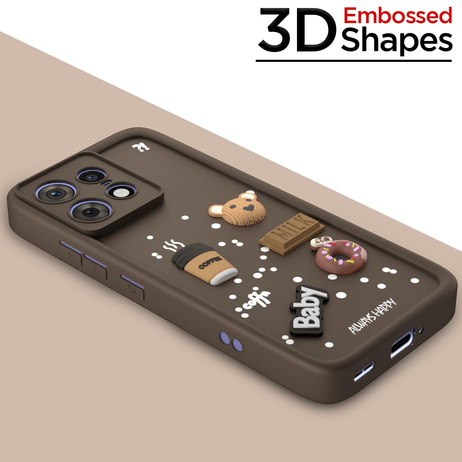 Brown mobile cover for Moto Edge 50 Pro 5G – Pikkme – photo 3