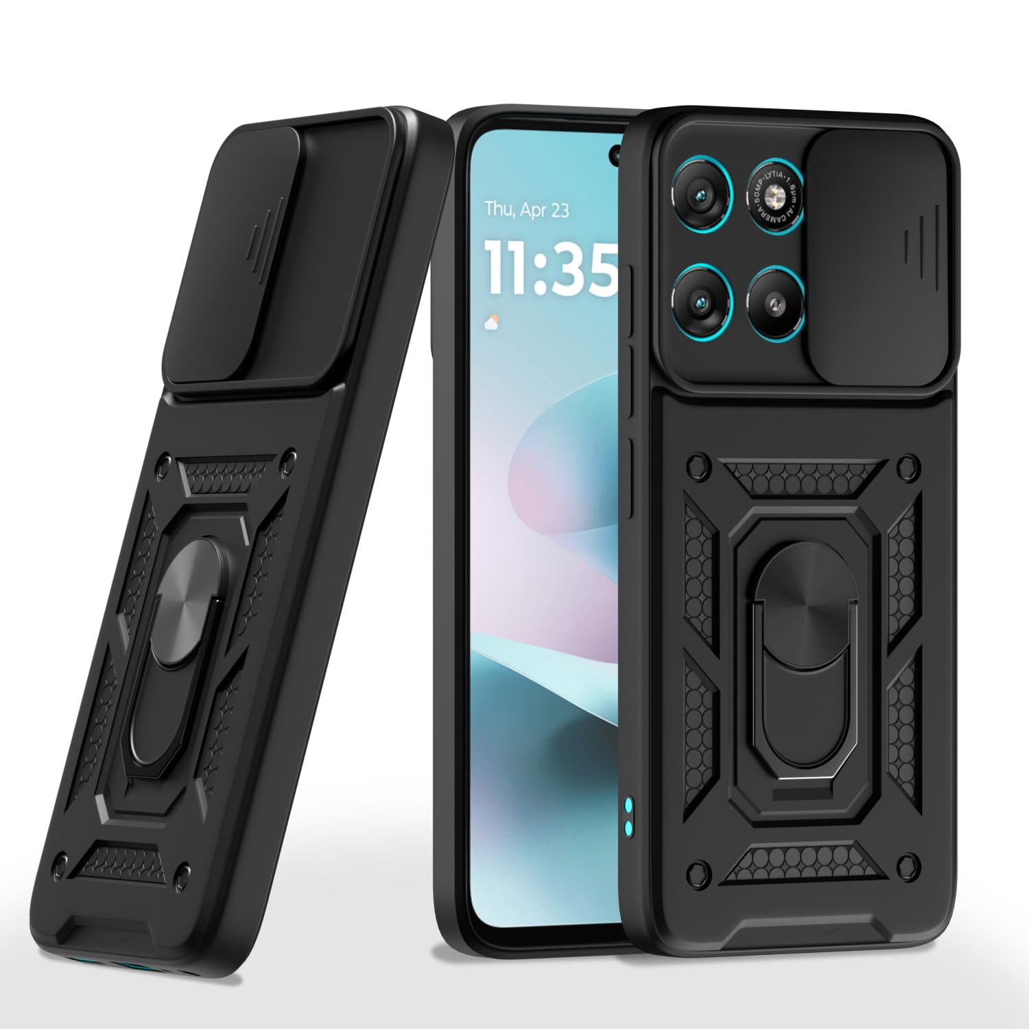Pikkme Moto G67 Power 5G/G57 Power 5G/360 black mobile back cover