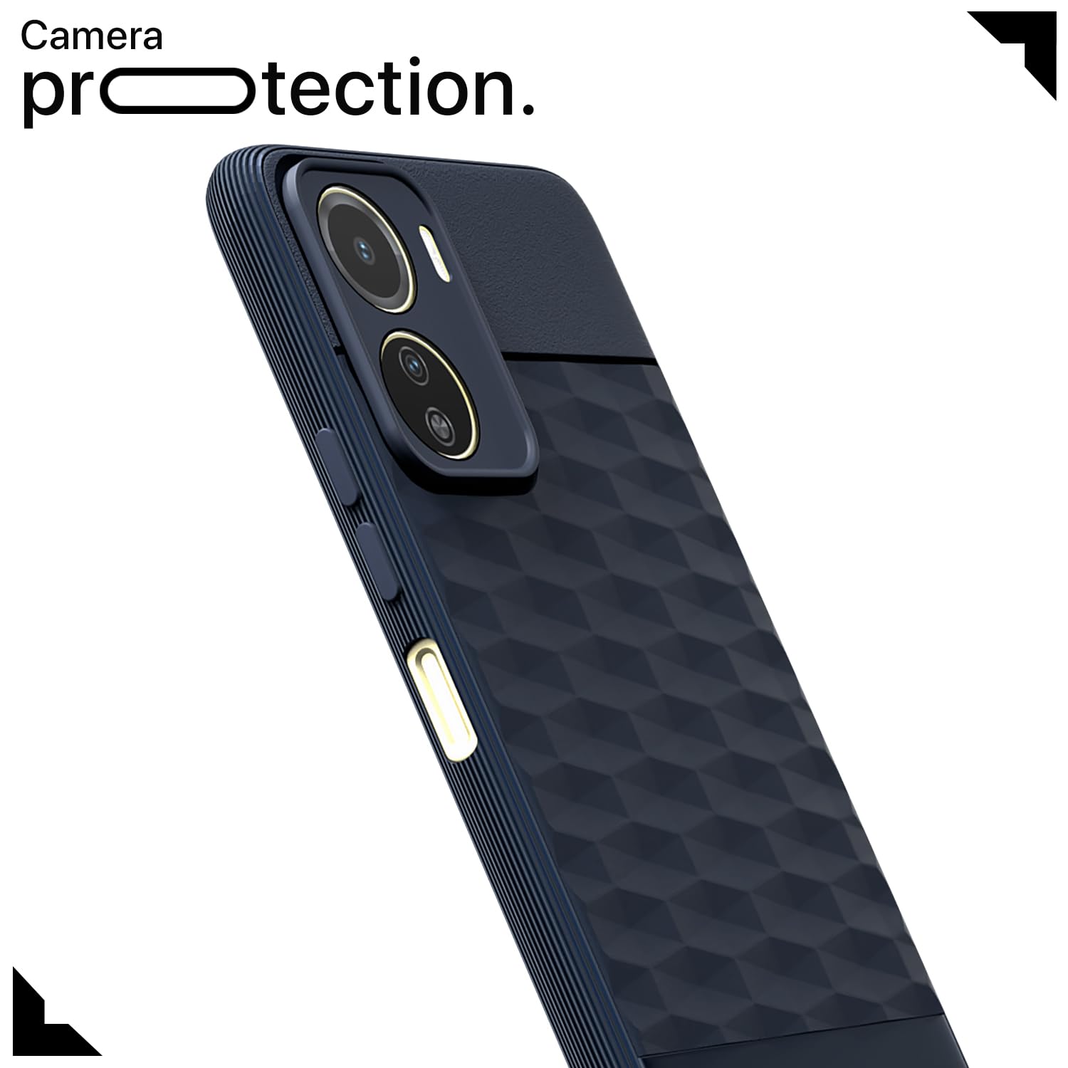 Pikkme Vivo Y16 Gencase Back Cover (Blue)